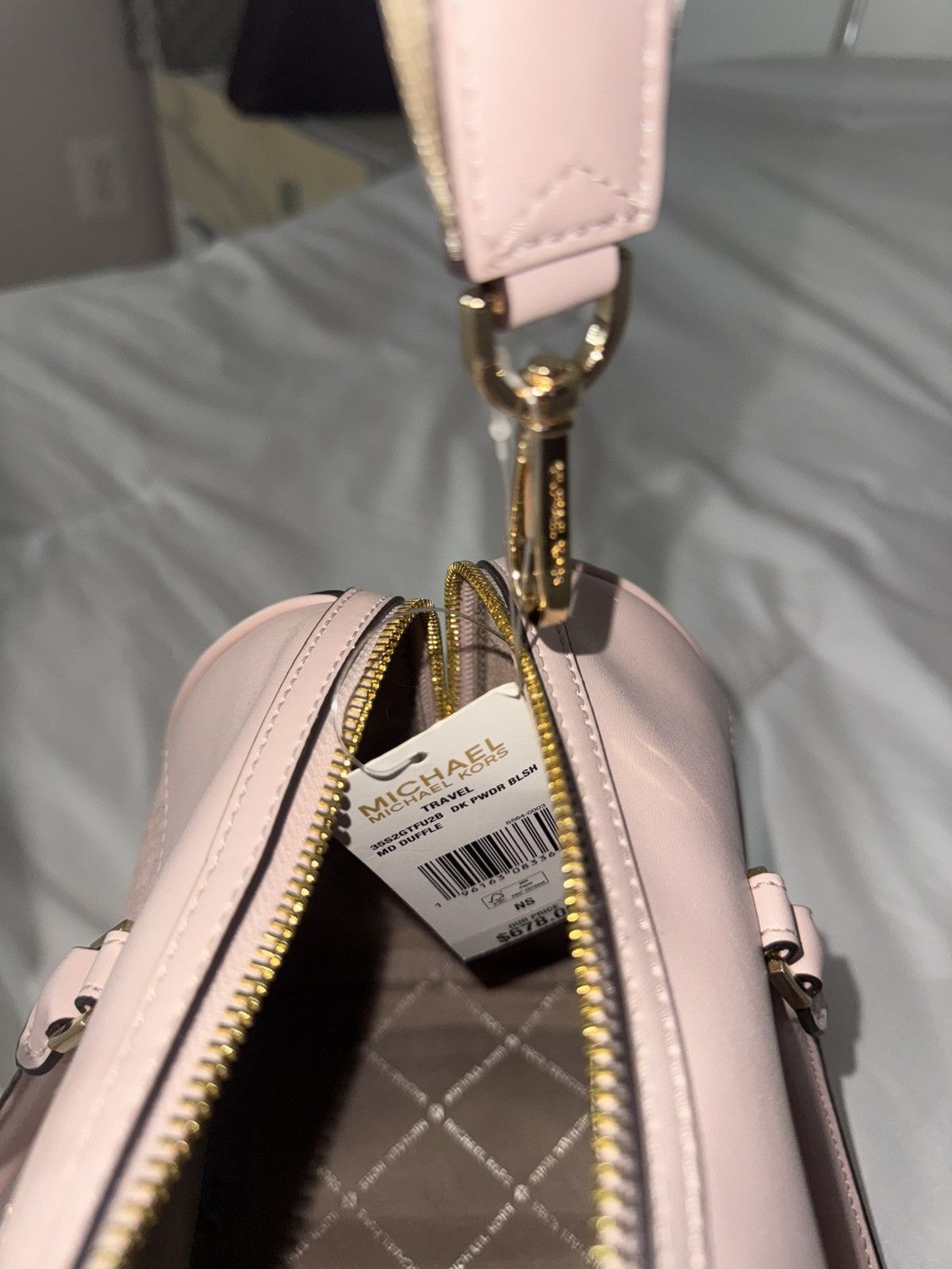 Michael Kors Michael Kors Blush Pink MK Logo Satchel – BRAND New Size ONE SIZE - 8 Thumbnail