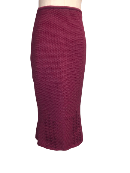 John Galliano 1999 Crochet Wool Longuette Skirt Size 27" / US 4 / IT 40 - 1 Thumbnail