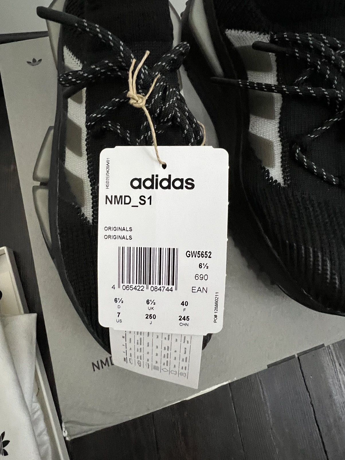Adidas Adidas NMD S1 black Size US 7 / EU 40 - 10 Thumbnail