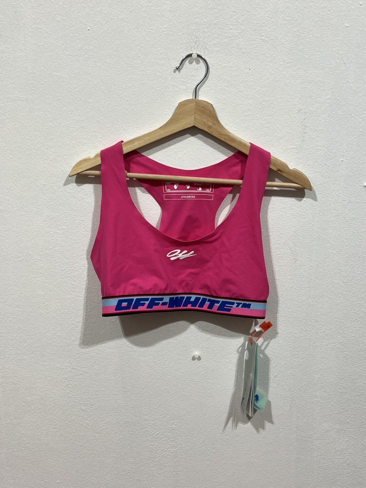 Off-White Off-White Pink Sport Bra Size L / US 10 / IT 46 - 1 Thumbnail