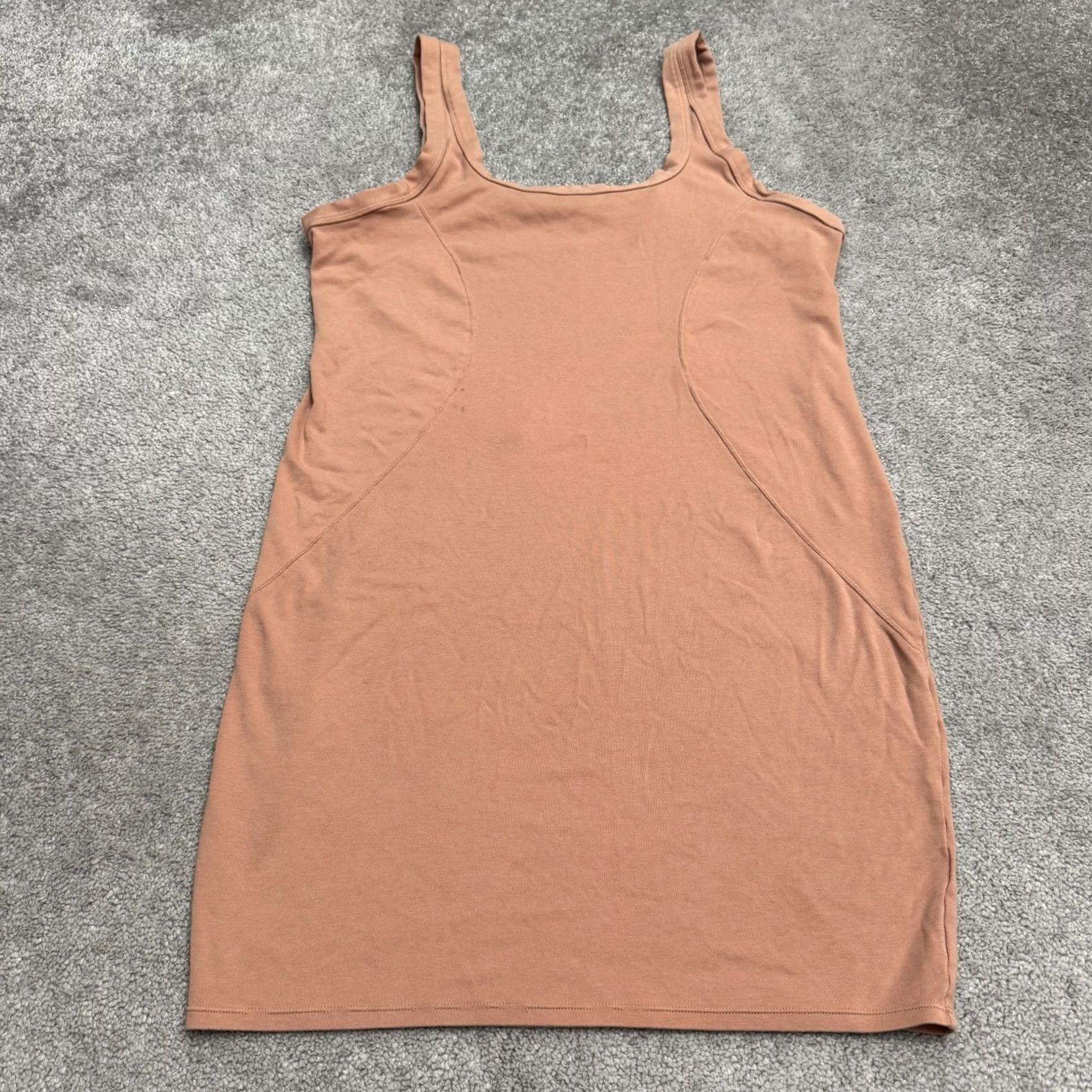 Vintage Yitty Bodycon Mini Tank Dress Womens Plus 2X Tan Brown Scoop Neck Stretch Casual Shirt Sleeveless Womens Fashion Size XXL / US 16-18 / IT 52-54 - 3 Thumbnail