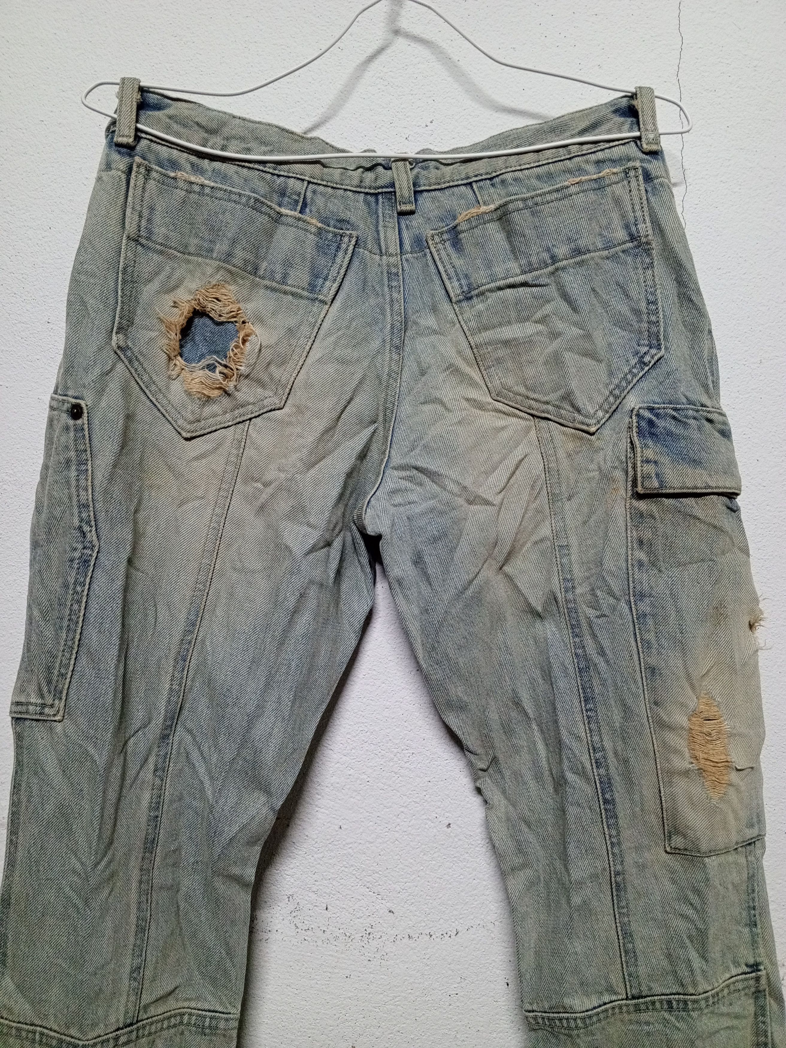 If Six Was Nine × Japanese Brand × Le Grande Bleu (L.G.B.) Ossa mondo japanese denim multipocket distressed archived Size 32" / US 10 / IT 46 - 8 Thumbnail