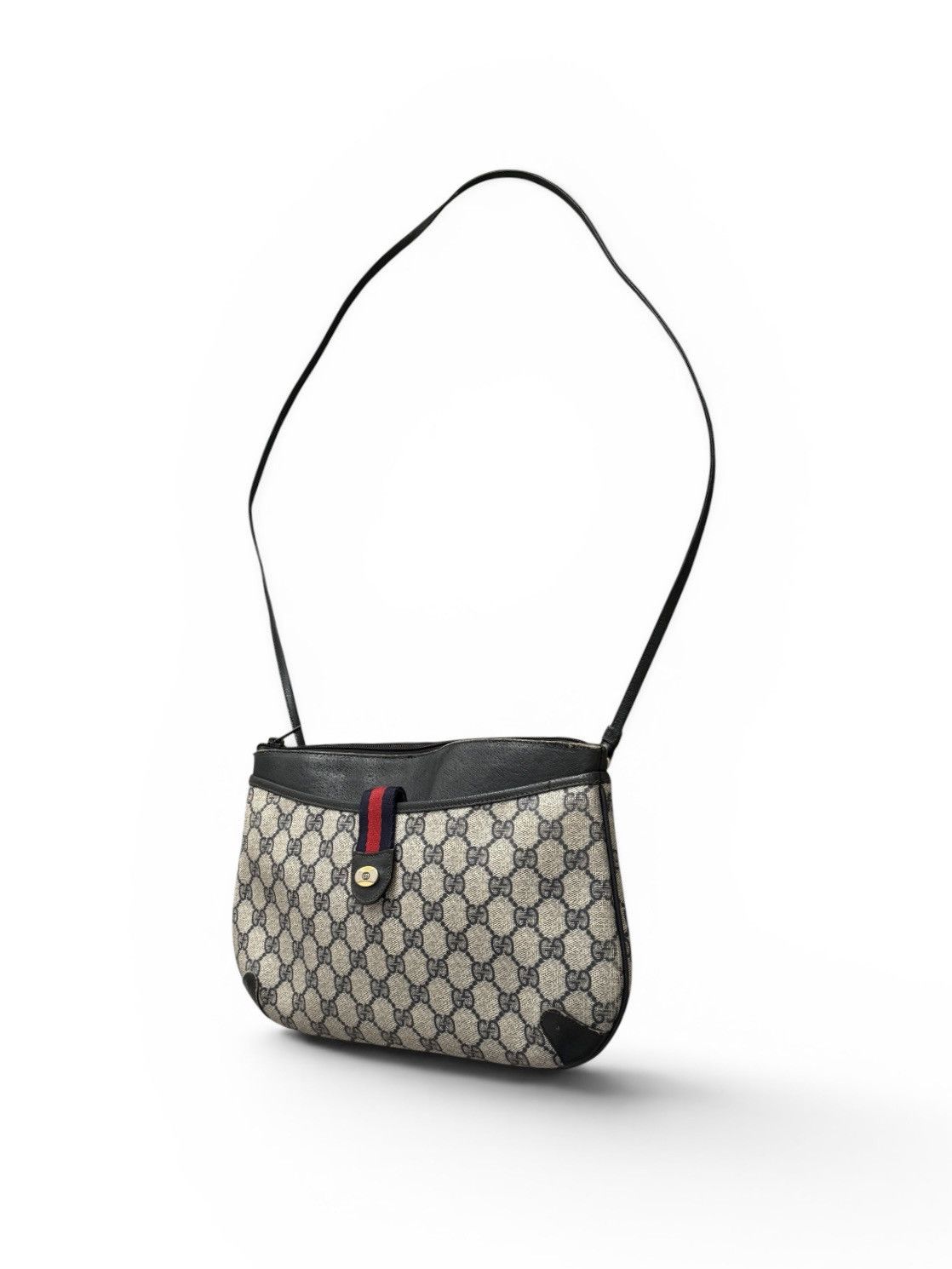 Gucci Vintage Gucci GG Supreme Sherry Line Bag Size ONE SIZE - 4 Thumbnail