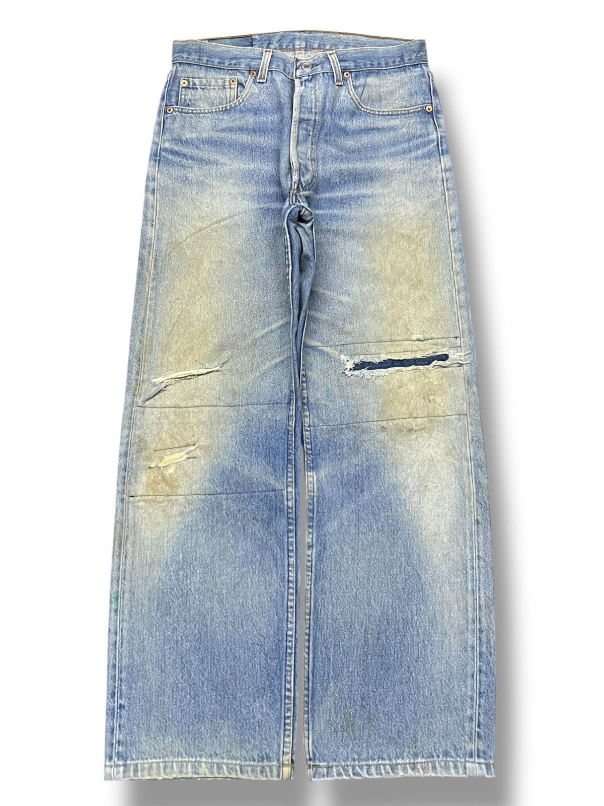 Levi's Vintage 90s Levi’s 502 Usa - Faded, Distressed Denim Size US 31 - 2 Thumbnail