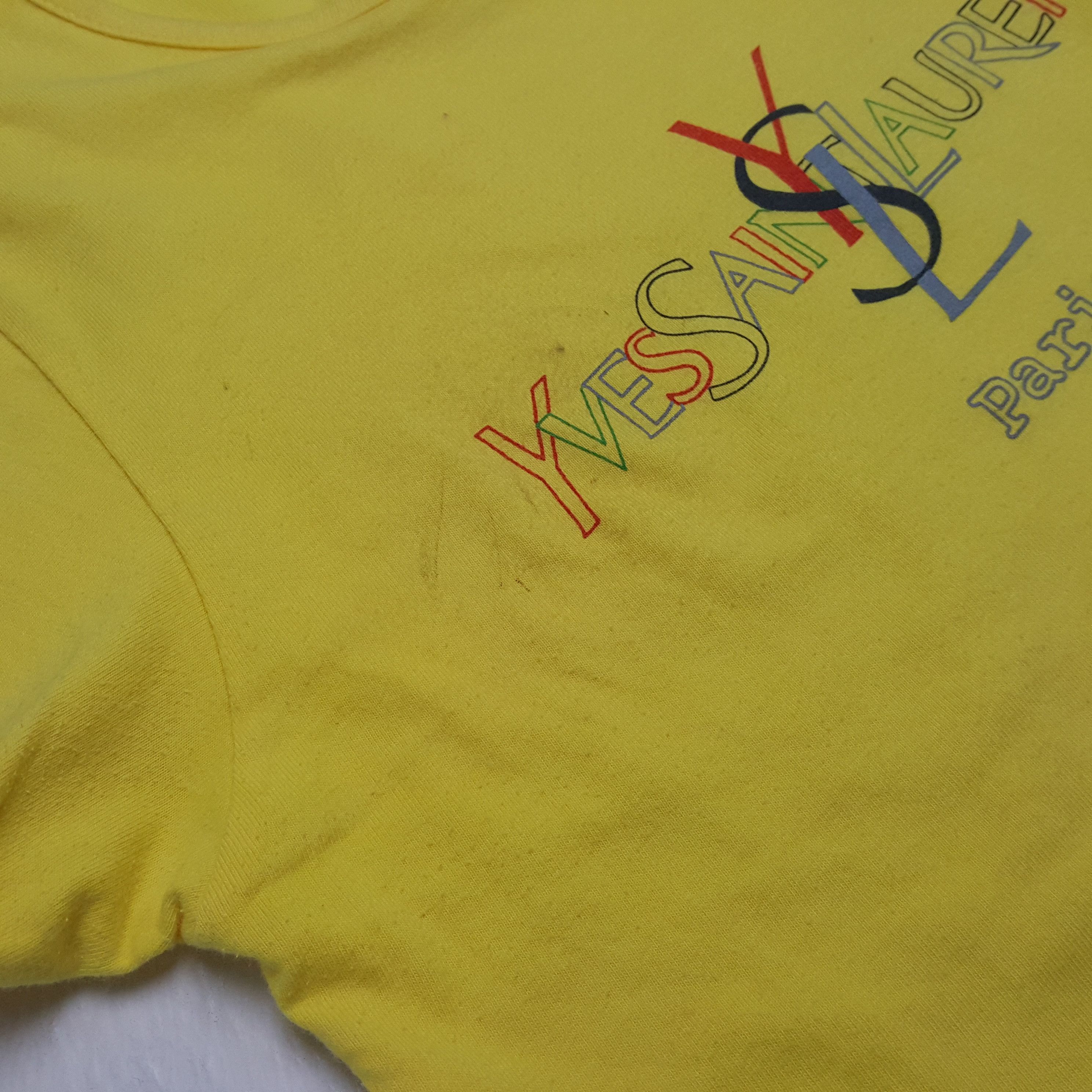 Yves Saint Laurent Vintage Yves Saint Laurent Paris Fashion Brand T-shirt RR13 Size XS / US 0-2 / IT 36-38 - 5 Thumbnail