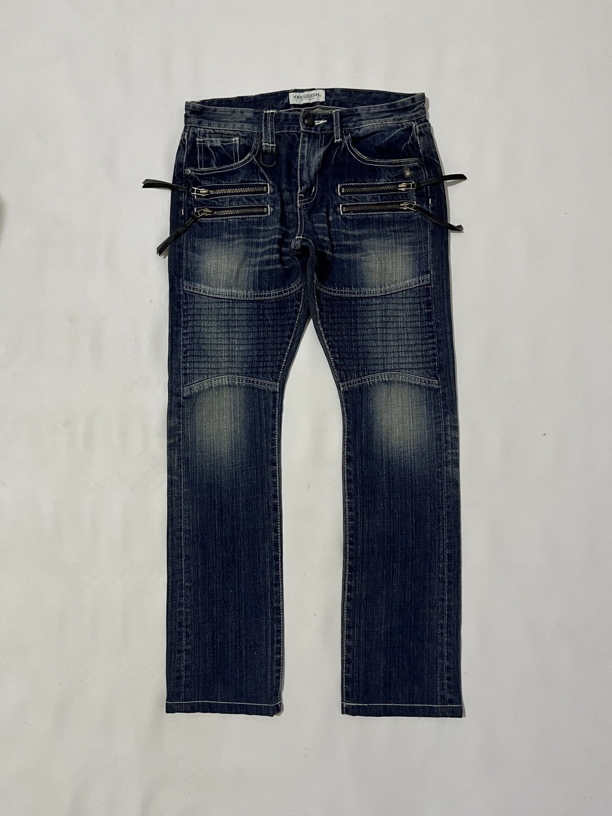 Japanese Brand Vanquish Japan Clawmark multi zip jeans Size US 30 / EU 46 - 1 Thumbnail