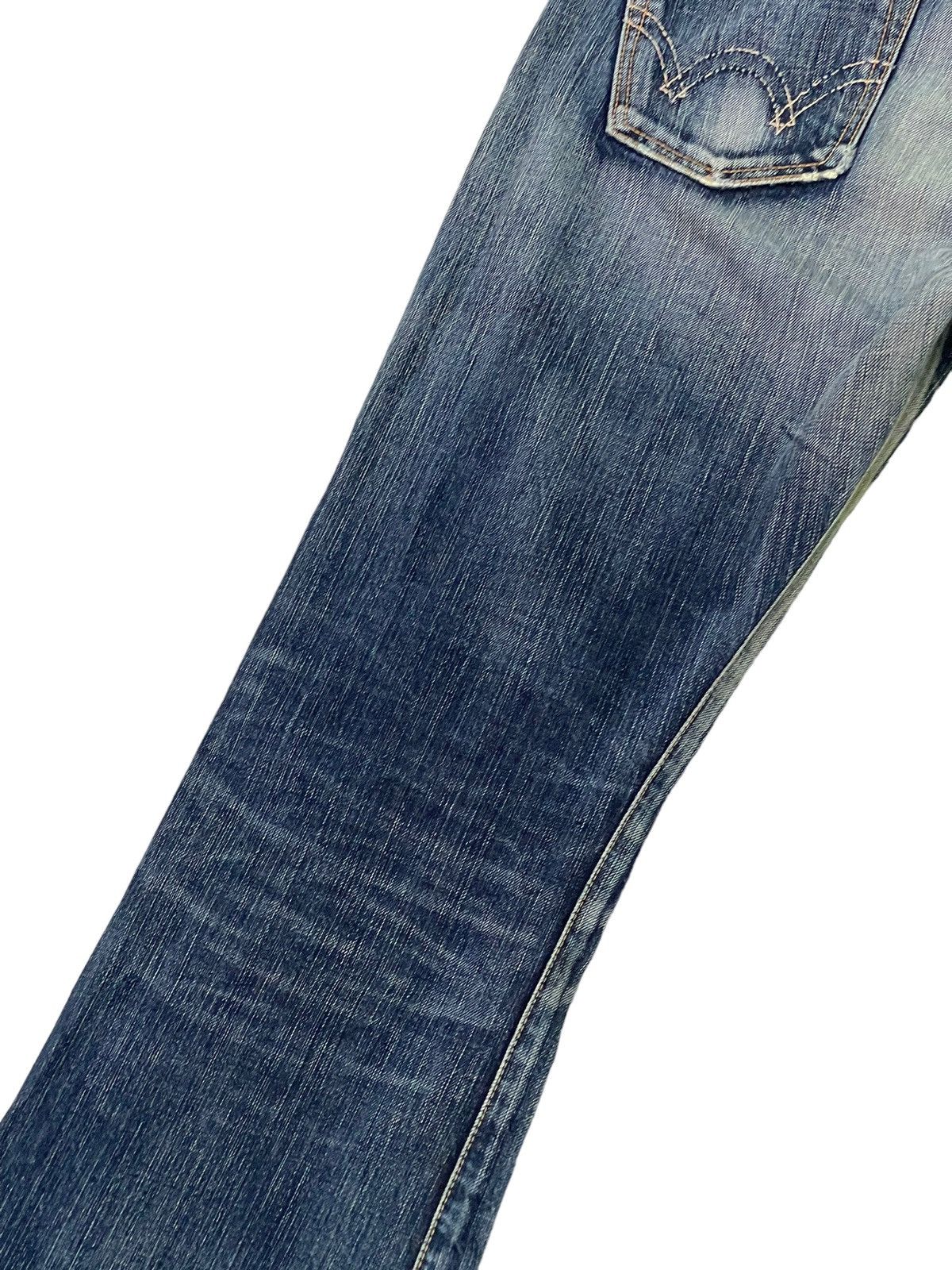 Edwin Flare Jeans Edwin Japan Faded Distress Boot Cut 7🟦9 Size US 32 / EU 48 - 16 Thumbnail