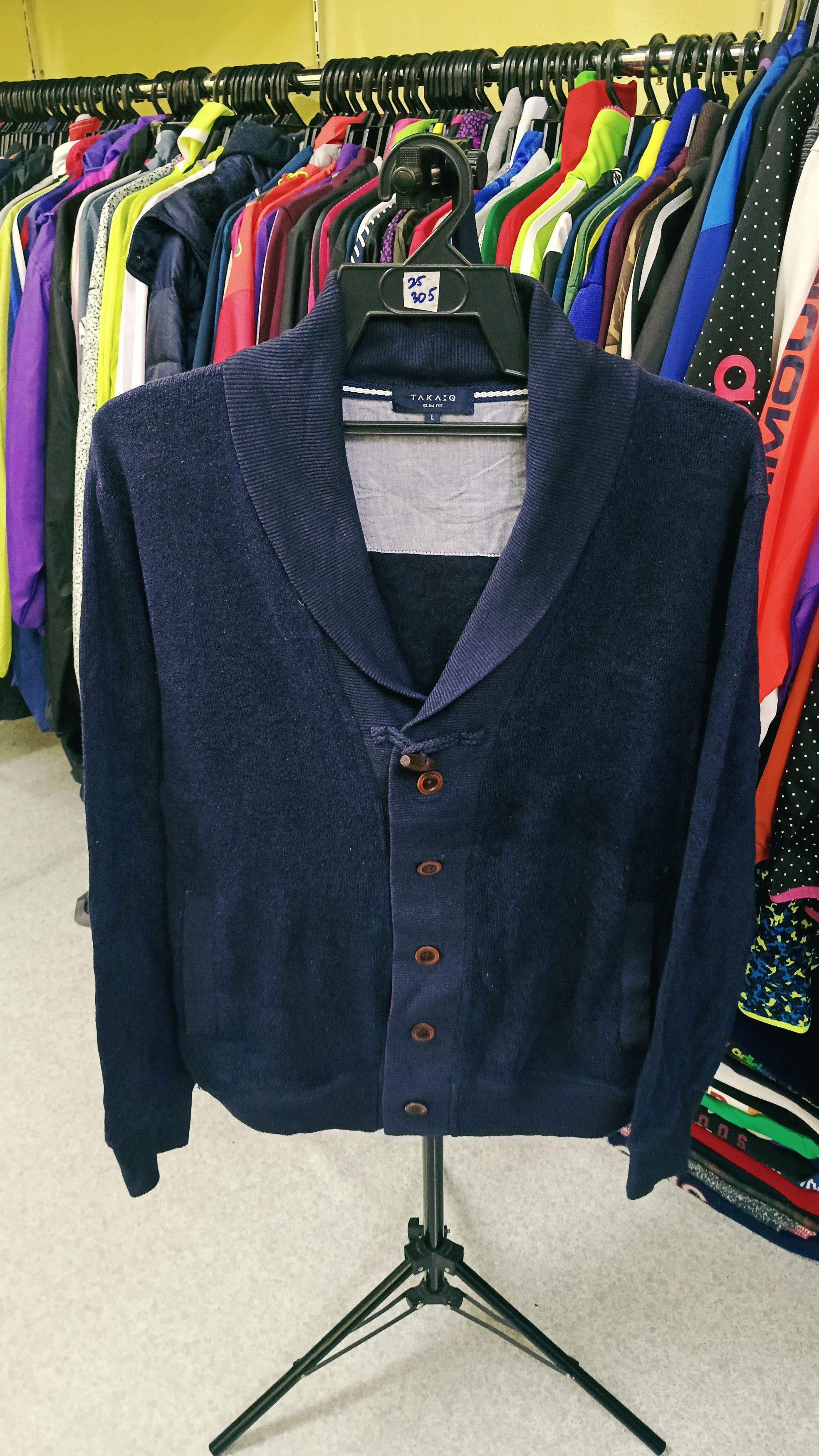 Japanese Brand Taka Q Slim Fit Button Up Cardigan Size US L / EU 52-54 / 3 - 1 Thumbnail