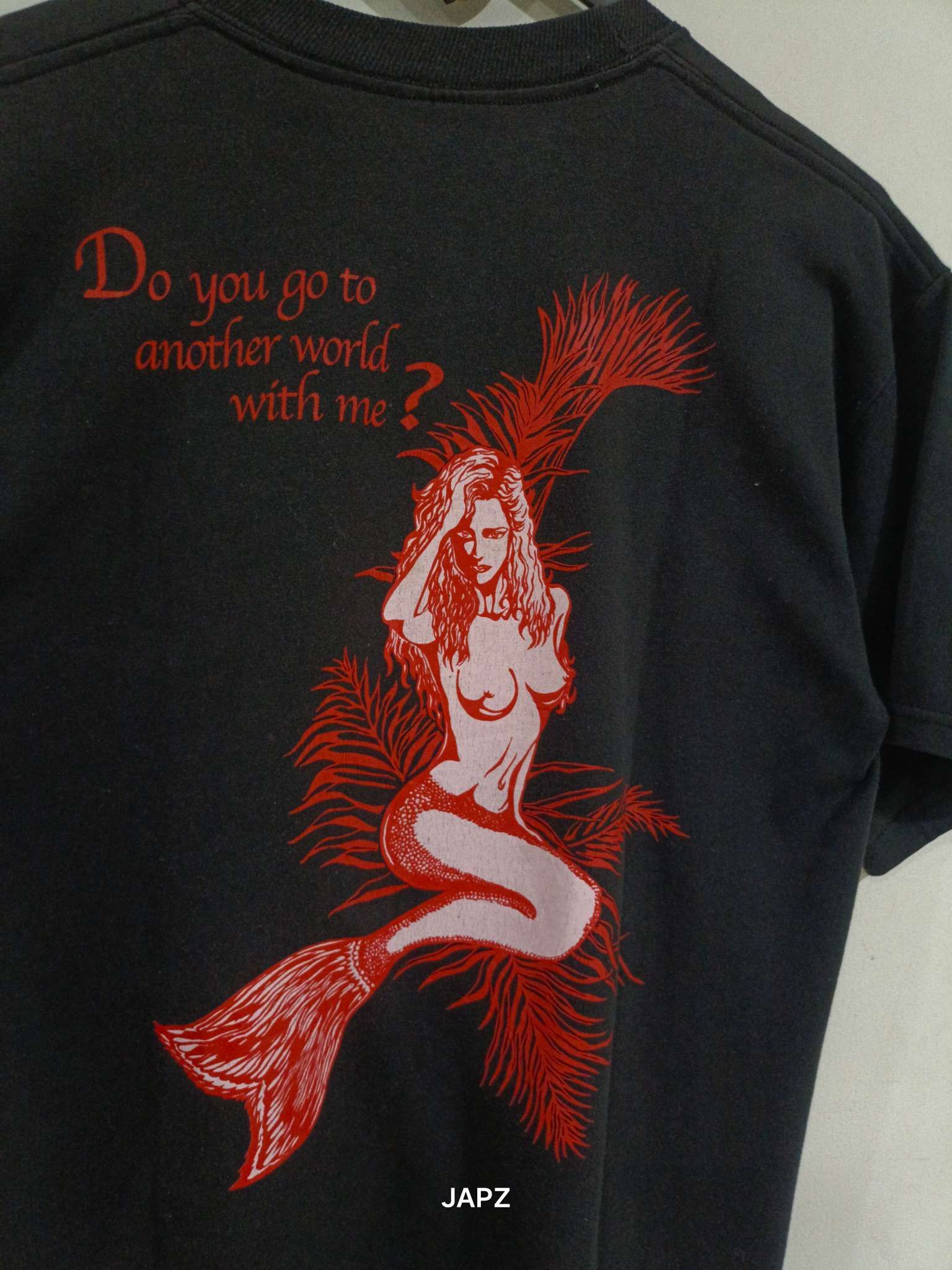 Jerzees × Vintage Vintage jerzees lady mermaid tshirt Size US M / EU 48-50 / 2 - 1 Thumbnail