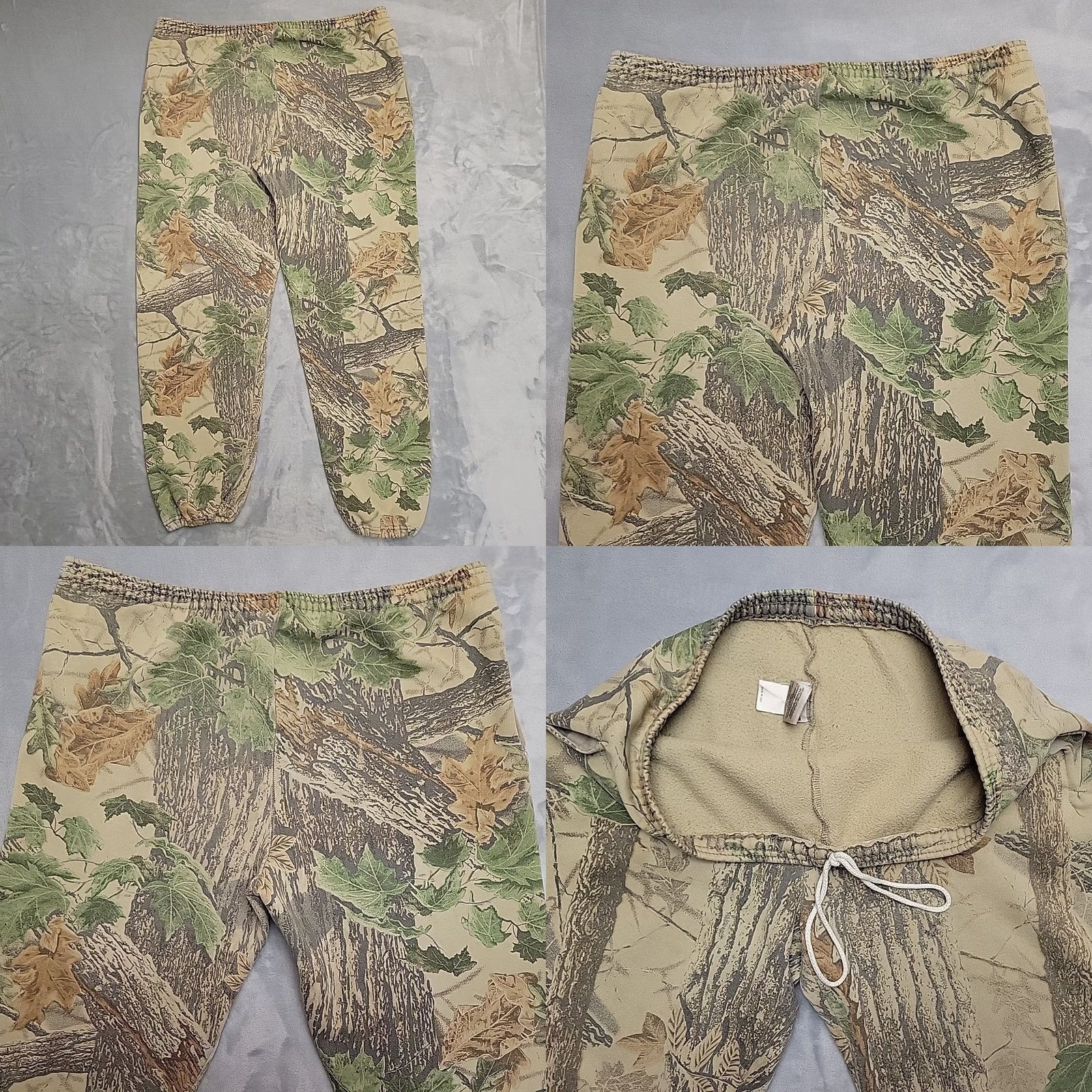Jerzees VINTAGE Jerzees Realtree Faded Camo Sweatpants Mens XL Camoflage Drawstring Shirt Size US 36 / EU 52 - 8 Thumbnail