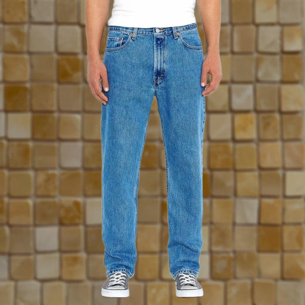 Levi's Levi's 550 Jeans Relaxed Fit Blue Denim 46x34 Regular XT 5-Pocket Stretch ZIP Men’s W Mens Size US 30 / EU 46 - 1 Preview