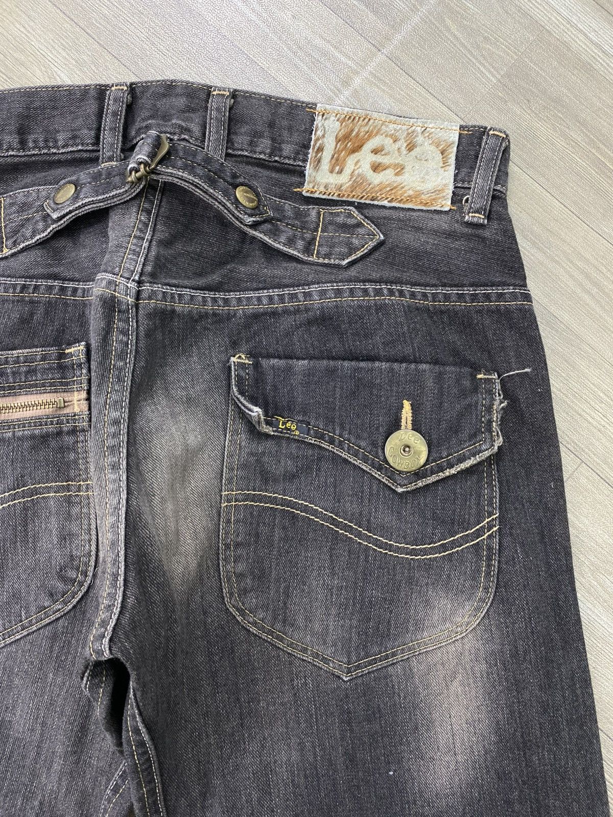 If Six Was Nine Vintage Lee Clawmark Faded Lgb Style Flared Jeans Y2K Size US 32 / EU 48 - 16 Thumbnail
