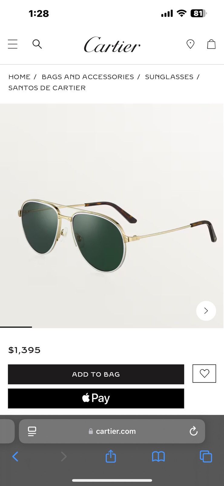 Cartier Cartier Sunglasses Size ONE SIZE - 14 Thumbnail