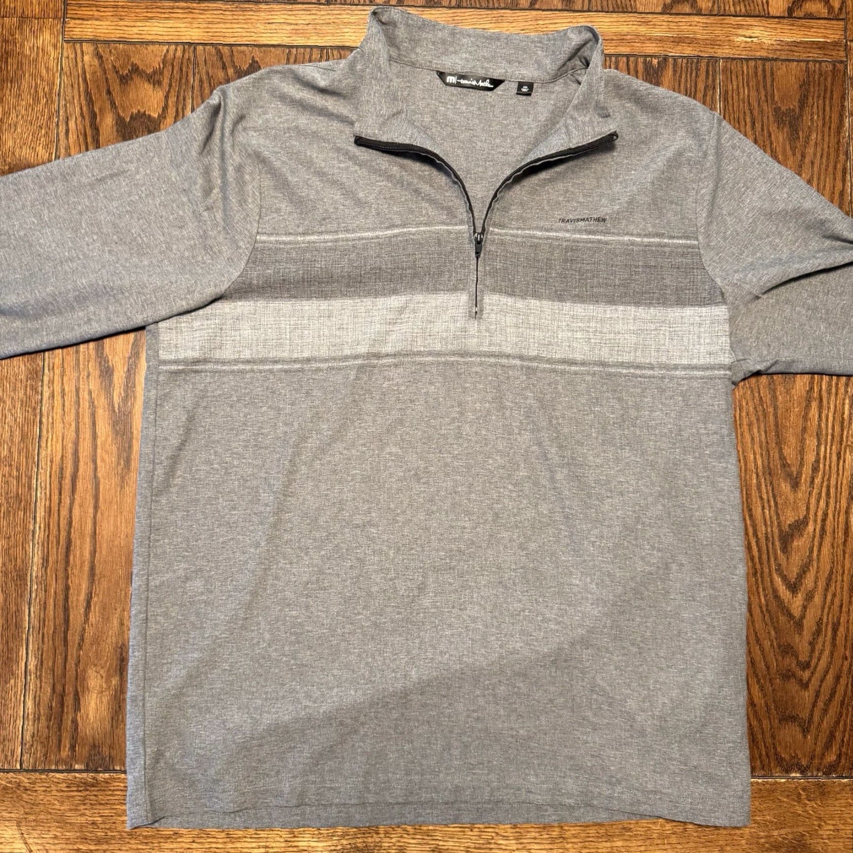 TravisMathew Travis Mathew Sweatshirt Mens XXL Black 1/4 Zip Performance Golf Logo Stretch Shirt Long Sleeve Casual Pullover Men Mens Size US XXL / EU 58 / 5 - 2 Thumbnail