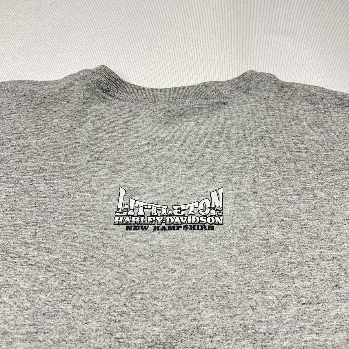 Harley Davidson × Vintage Harley Davidson Tee Shirt Grey Ride To The Sky Eagle Biker Size US XL / EU 56 / 4 - 12 Thumbnail
