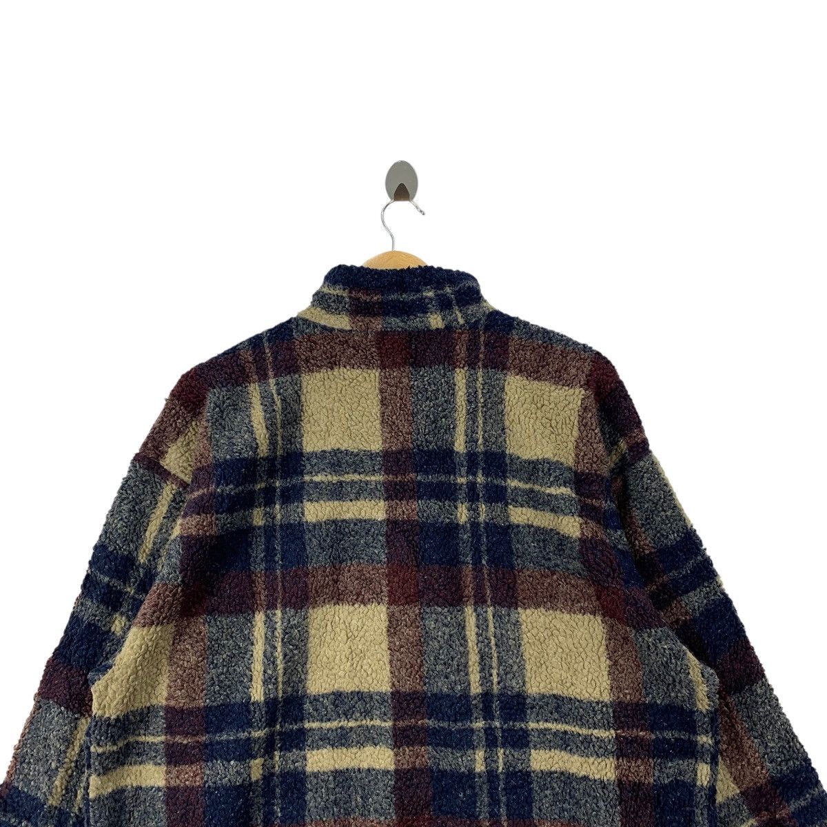 Nautica NAUTICA Sailing Gear Patchwork Fleece Half Zipper Sweatshirt Size US XL / EU 56 / 4 - 4 Thumbnail