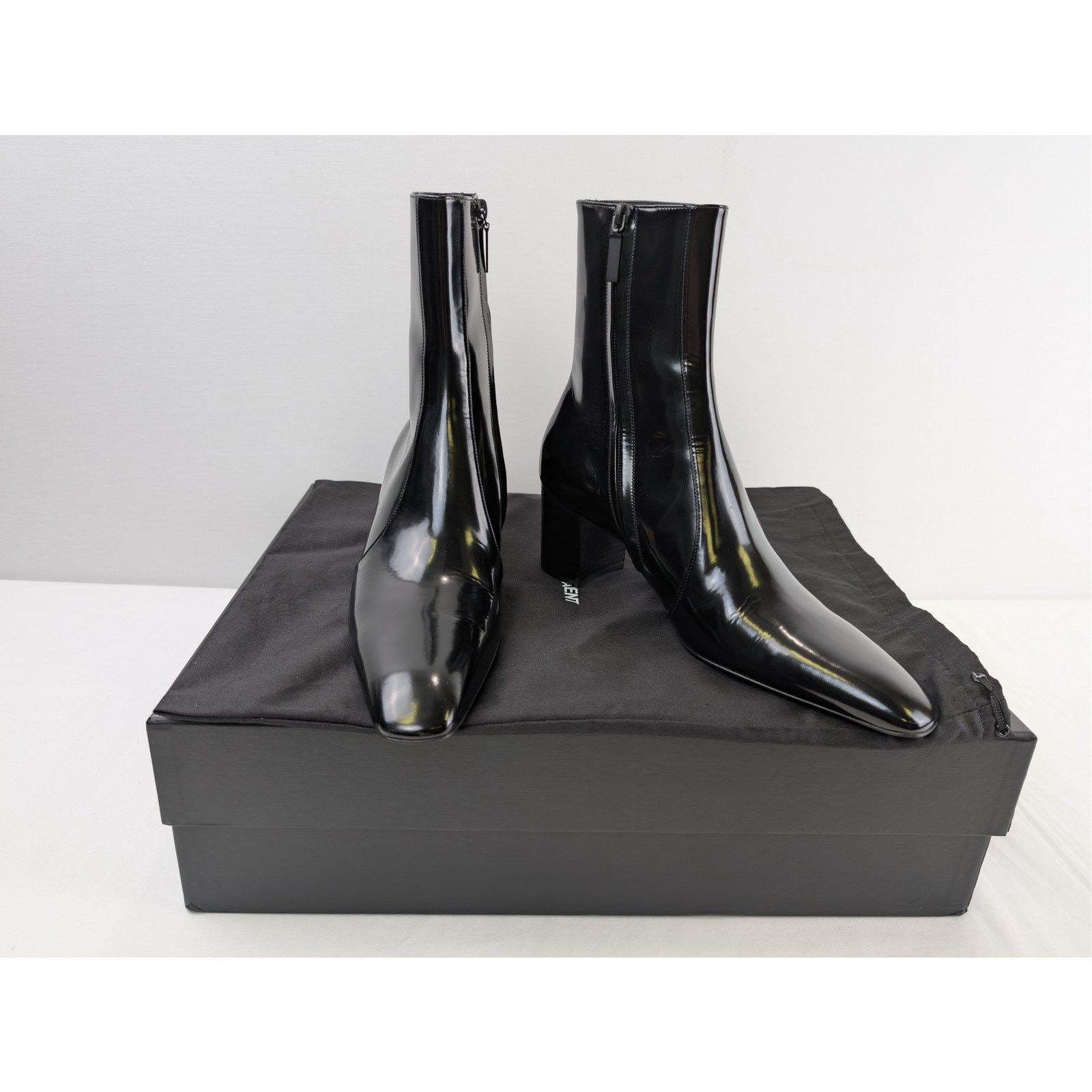 Saint Laurent Paris o1rshd1 XIV 70 Zipped Boots in Black Size US 8 / EU 41 - 17 Thumbnail