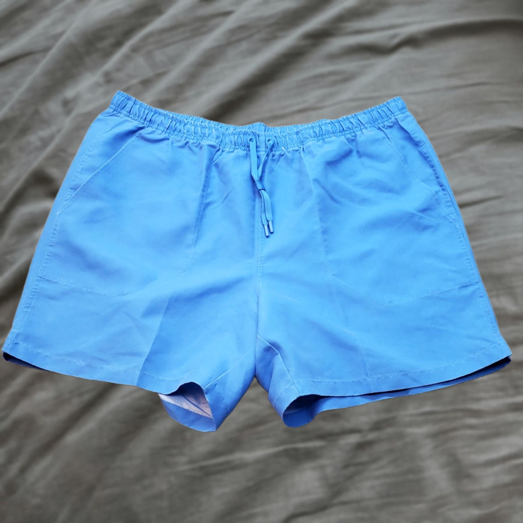 Vintage DSG Mens XL Blue Rec Shorts Relaxed Fit Drawstring Bermuda Pocket Stretch Casual Summer Boys? Size US 36 / EU 52 - 1 Thumbnail