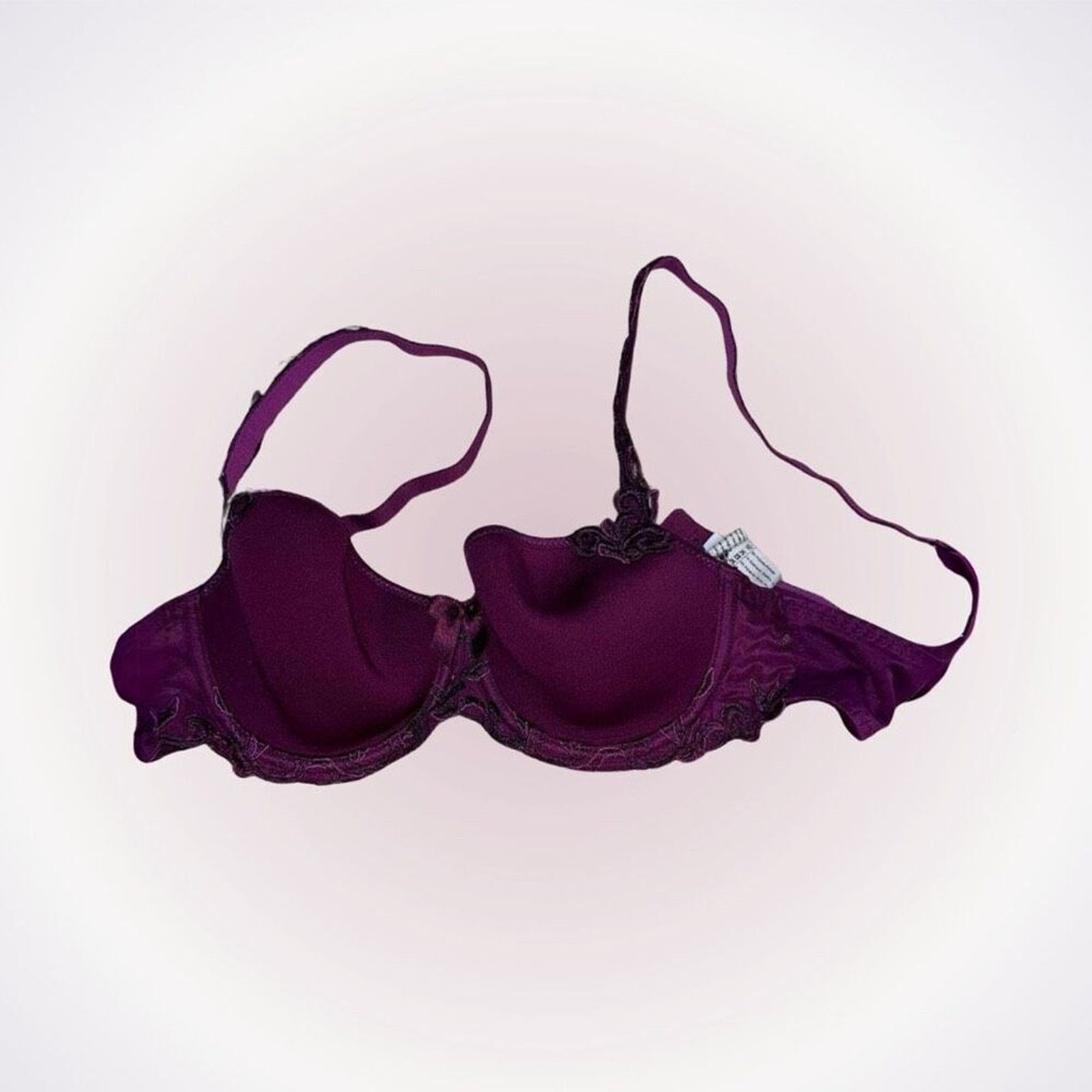 Other Simone Perele Purple Underwire Soft Cup Bra | Sz 30D Size ONE SIZE - 1 Thumbnail