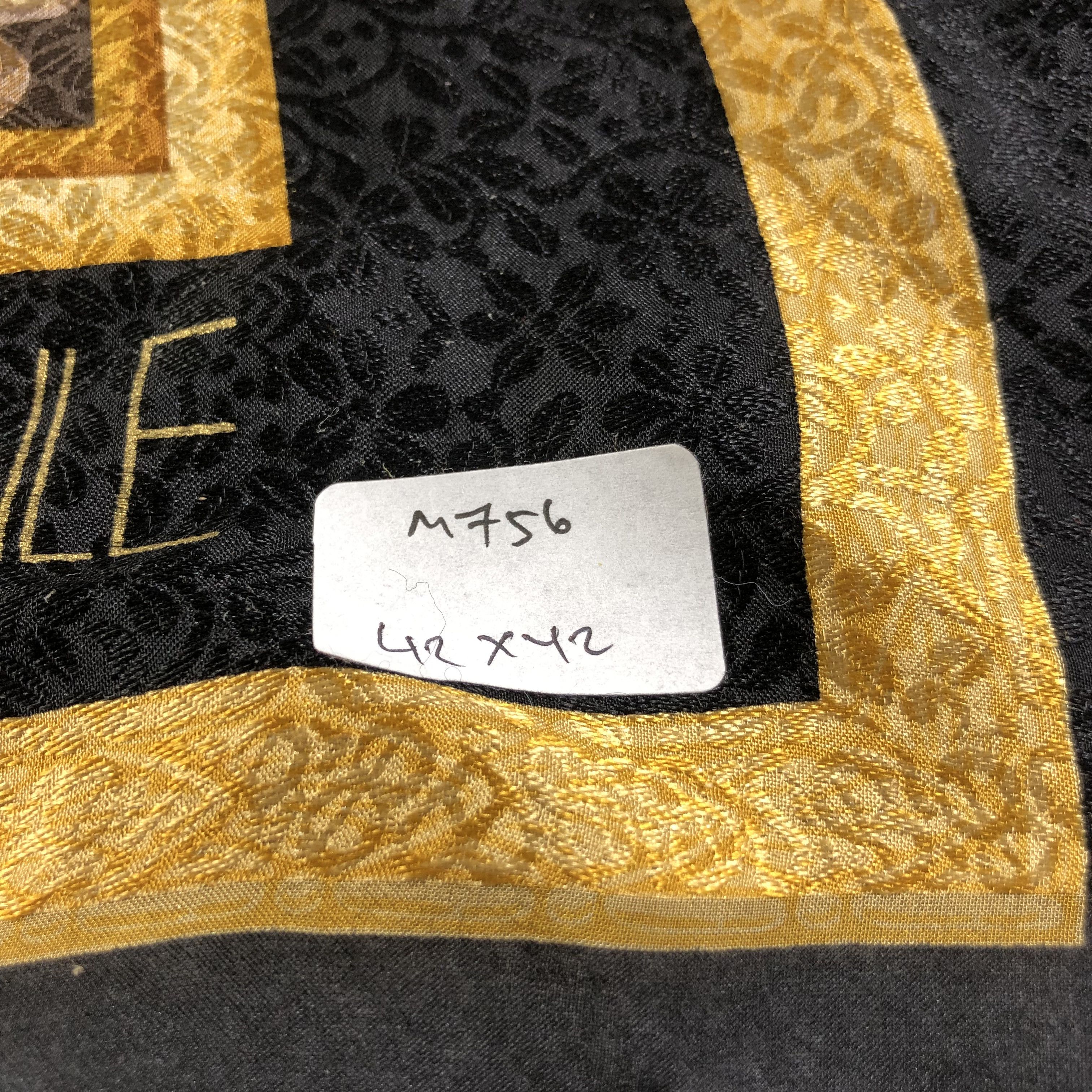 Japanese Brand Basile Luxury Silk Scarf M756 Size ONE SIZE - 5 Thumbnail