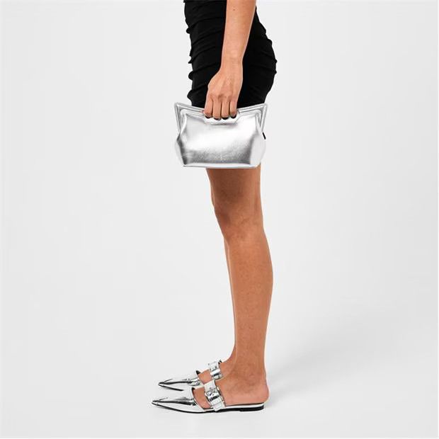 Alexander McQueen o1g2r1mq0824 Size: OS / The Peak Mini Bag in Silver Size ONE SIZE - 5 Thumbnail
