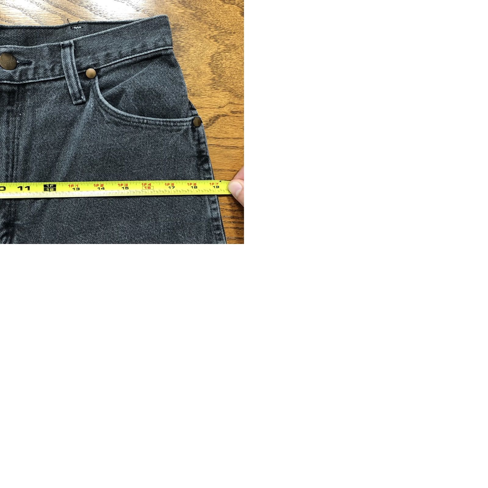 Wrangler VINTAGE Wrangler Cowboy Cut Jeans Womens 12 30 Inseam Faded Gray USA Western Size 34" / US 12 / IT 48 - 9 Thumbnail