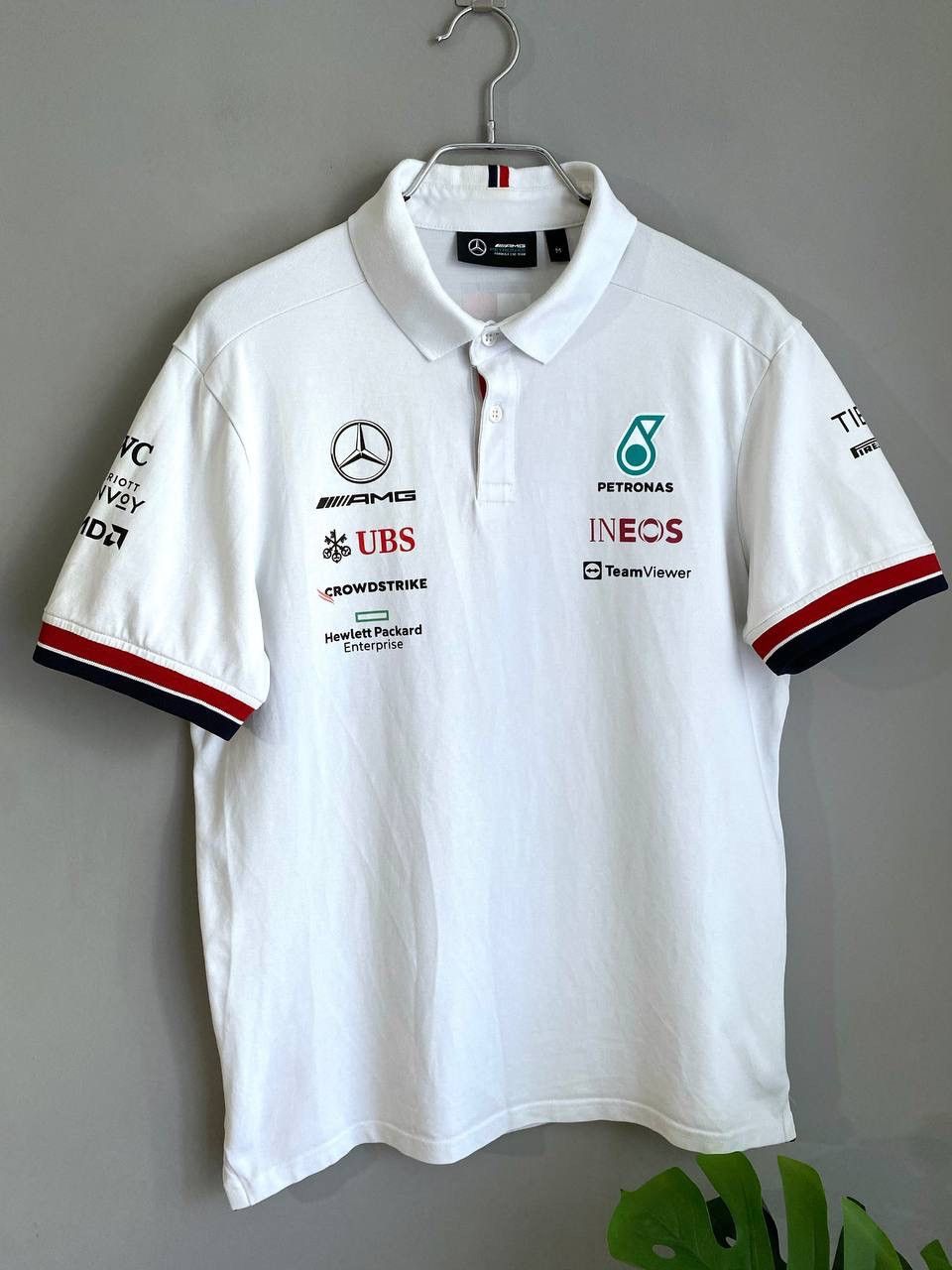 Mercedes-Benz F1 Racing Mersedes Benz AMG Petronas Team Polo T-Shirt, Sz M Size US M / EU 48-50 / 2 - 2 Thumbnail