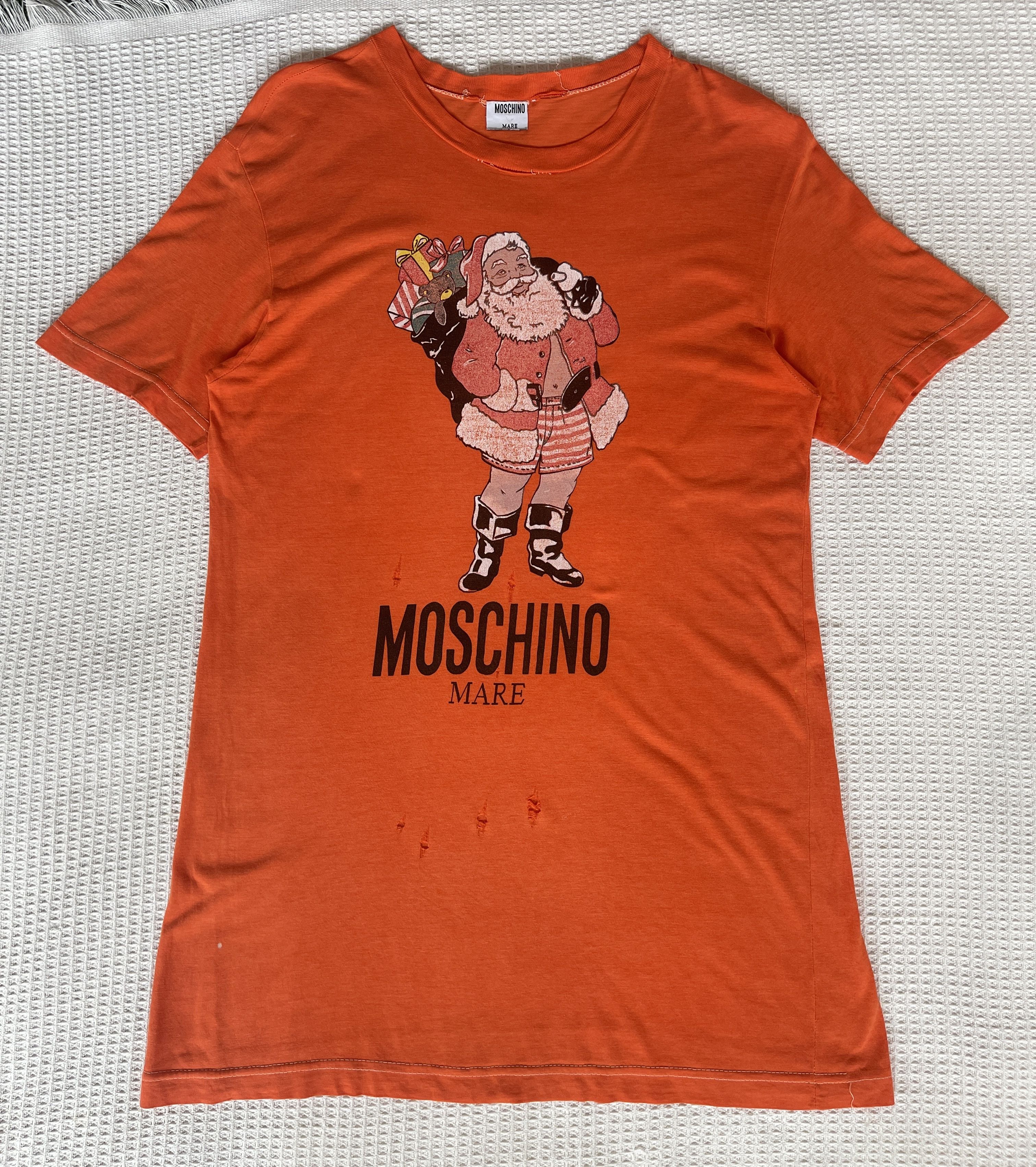 Moschino Trashed🔥MOCHINO MARE🔥Santa Claus Tshirt Size US M / EU 48-50 / 2 - 1 Thumbnail