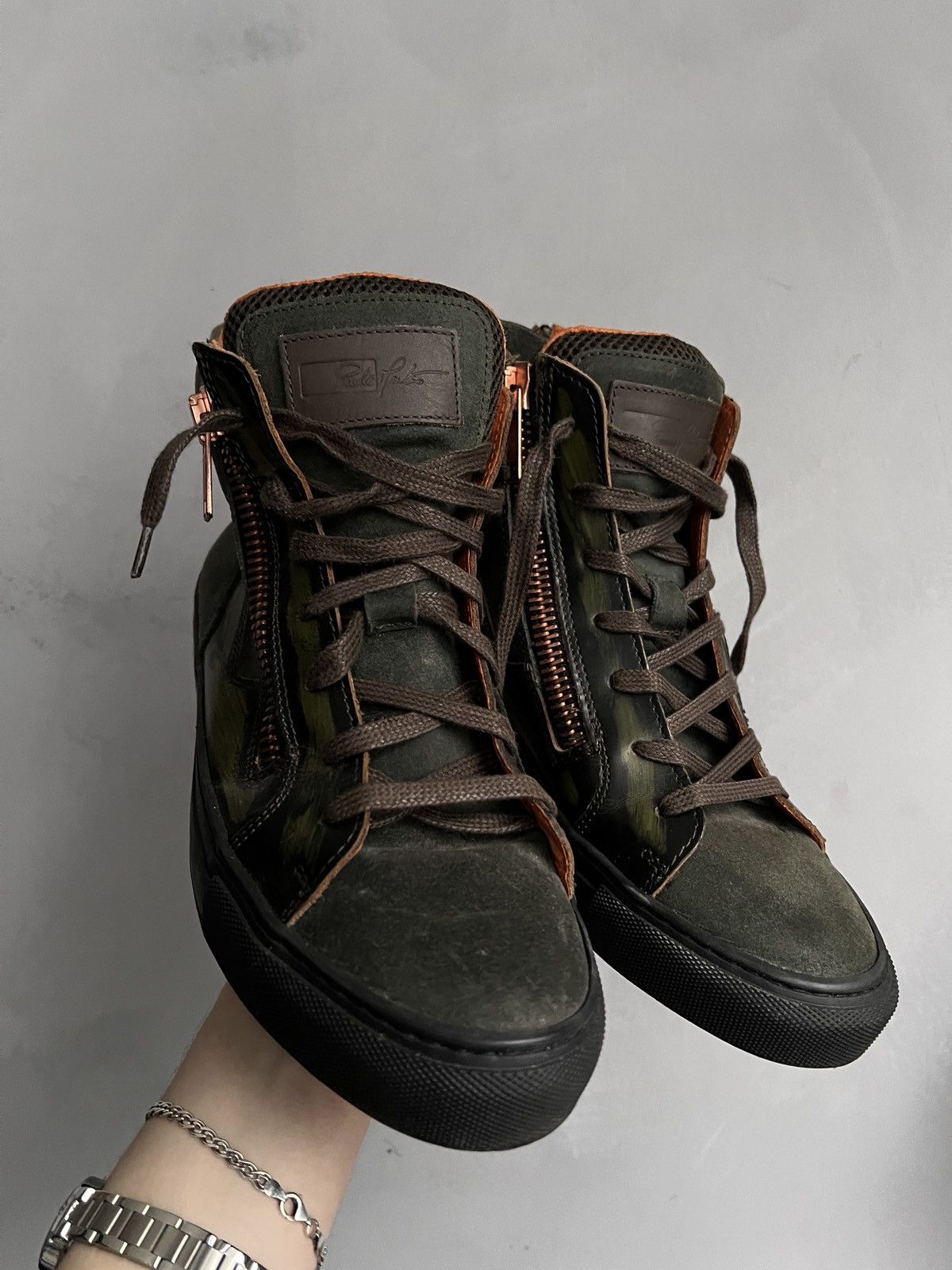 Giuseppe Zanotti Giuseppe Zanotti style high sneakers double zipper y2k Size US 7 / EU 40 - 2 Thumbnail