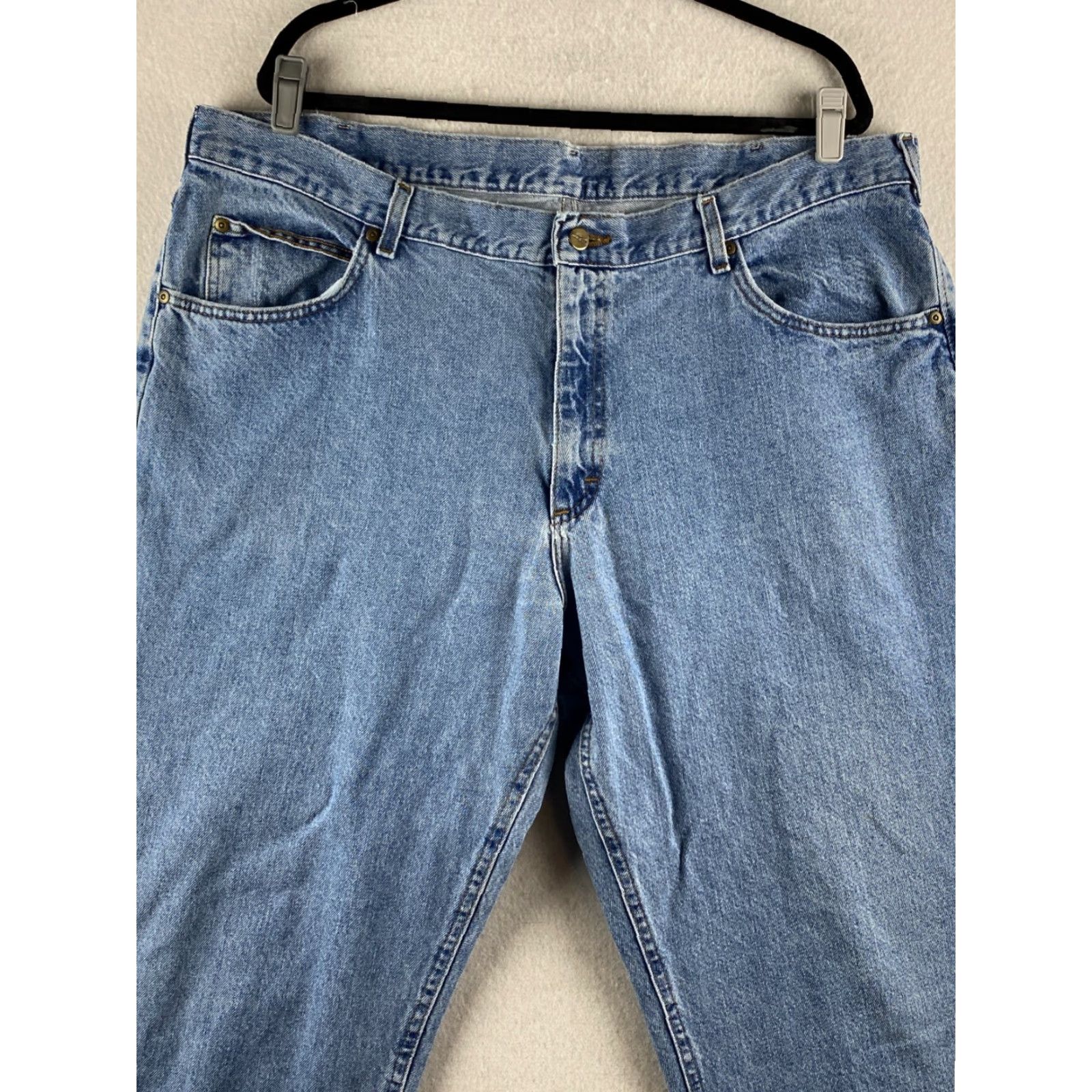 Vintage VINTAGE L.L. Bean Jeans Mens 42 x 29 Blue Tapered Relaxed Denim Light Jeans Size US 42 / EU 58 - 2 Thumbnail