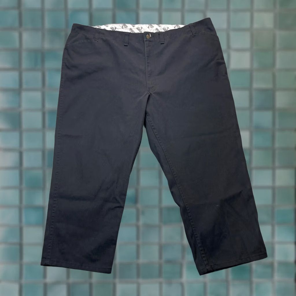 Ben Davis VINTAGE Ben Davis Pants Mens 54 Black Wide-Leg Cotton Workwear Chino 5-Pocket Regular Inseam 27" Retro City 90s Mens Size US 38 / EU 54 - 1 Thumbnail