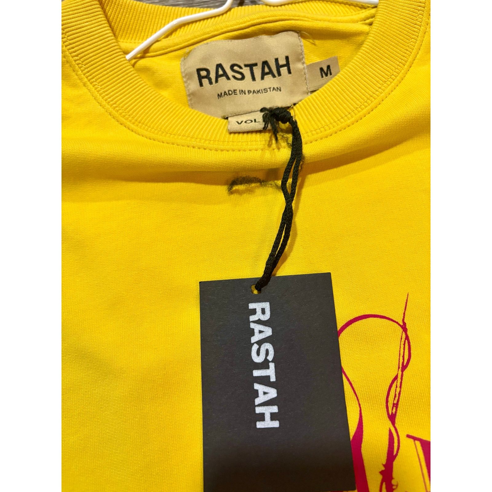 Other New Rastah Oversized Medium Yellow Cotton Streetwear T-Shirt Size US M / EU 48-50 / 2 - 3 Thumbnail
