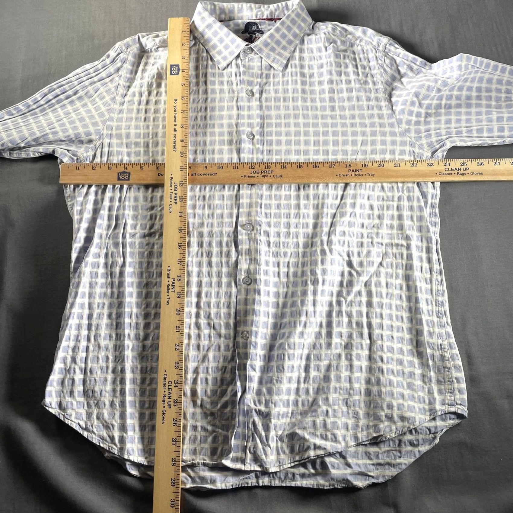 Robert Graham VINTAGE? No. Robert Graham Shirt Mens XL Blue White Check Long Sleeve Button Classic Fit Size US XL / EU 56 / 4 - 7 Thumbnail