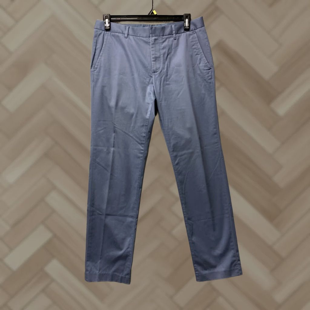 Bonobos Bonobos Pants Mens 33x32 Dusty Blue Stretch Cotton Slim Flat Front Zip Button Chino Casual Business Tapered Inseam 32in Regular 33 Mens Size US 33 - 1 Thumbnail