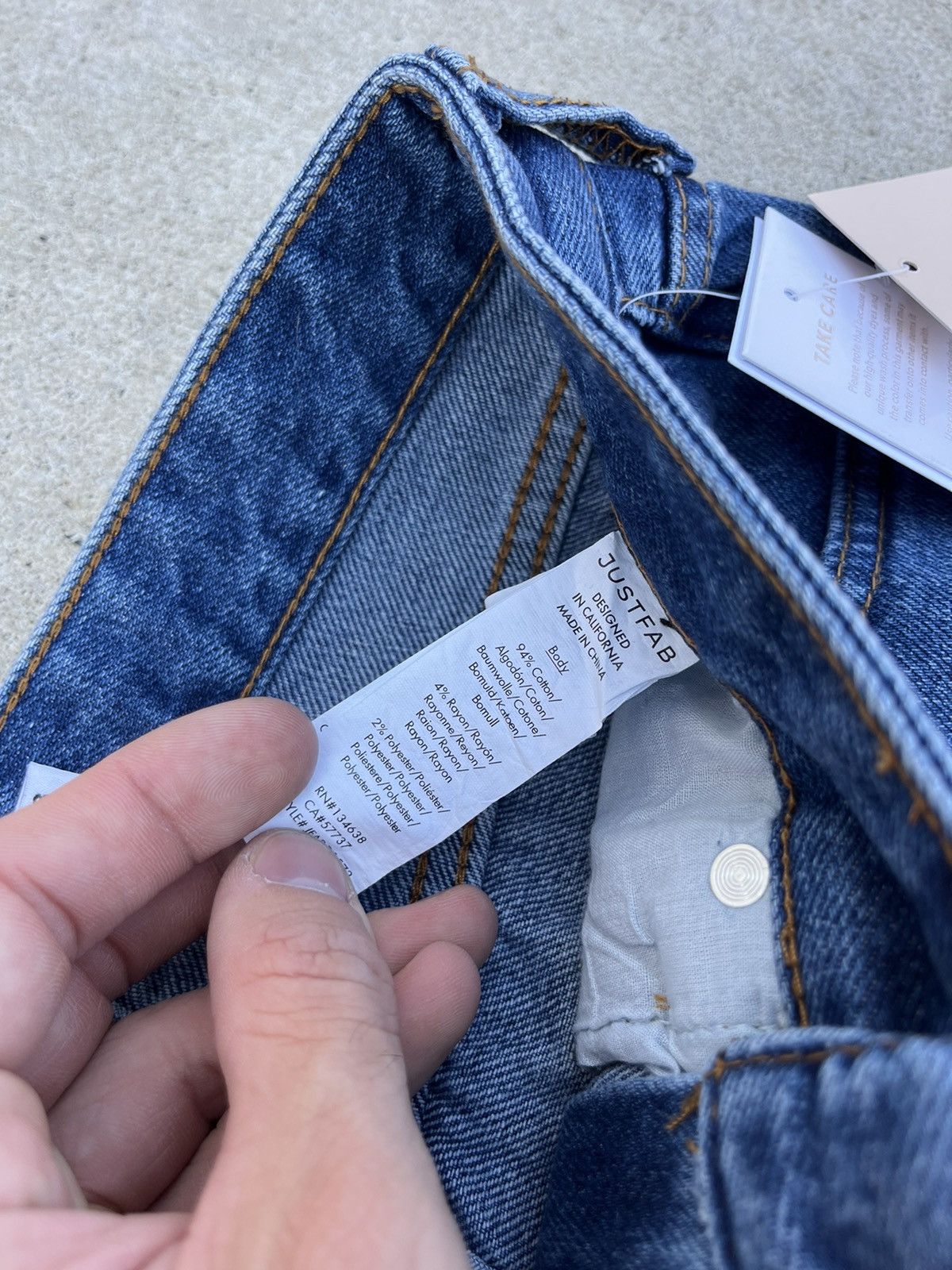 Other NEW Crazy JustFab Unisex Jeans Size US 28 / EU 44 - 6 Thumbnail