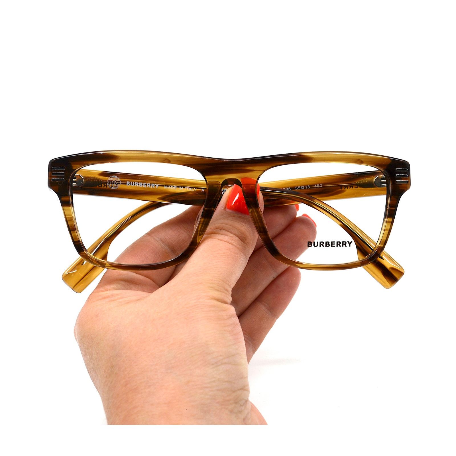 Burberry NEW BURBERRY BE2387F 4095 BROWN HAVANA MEN EYEGLASSES FRAME Size ONE SIZE - 12 Thumbnail