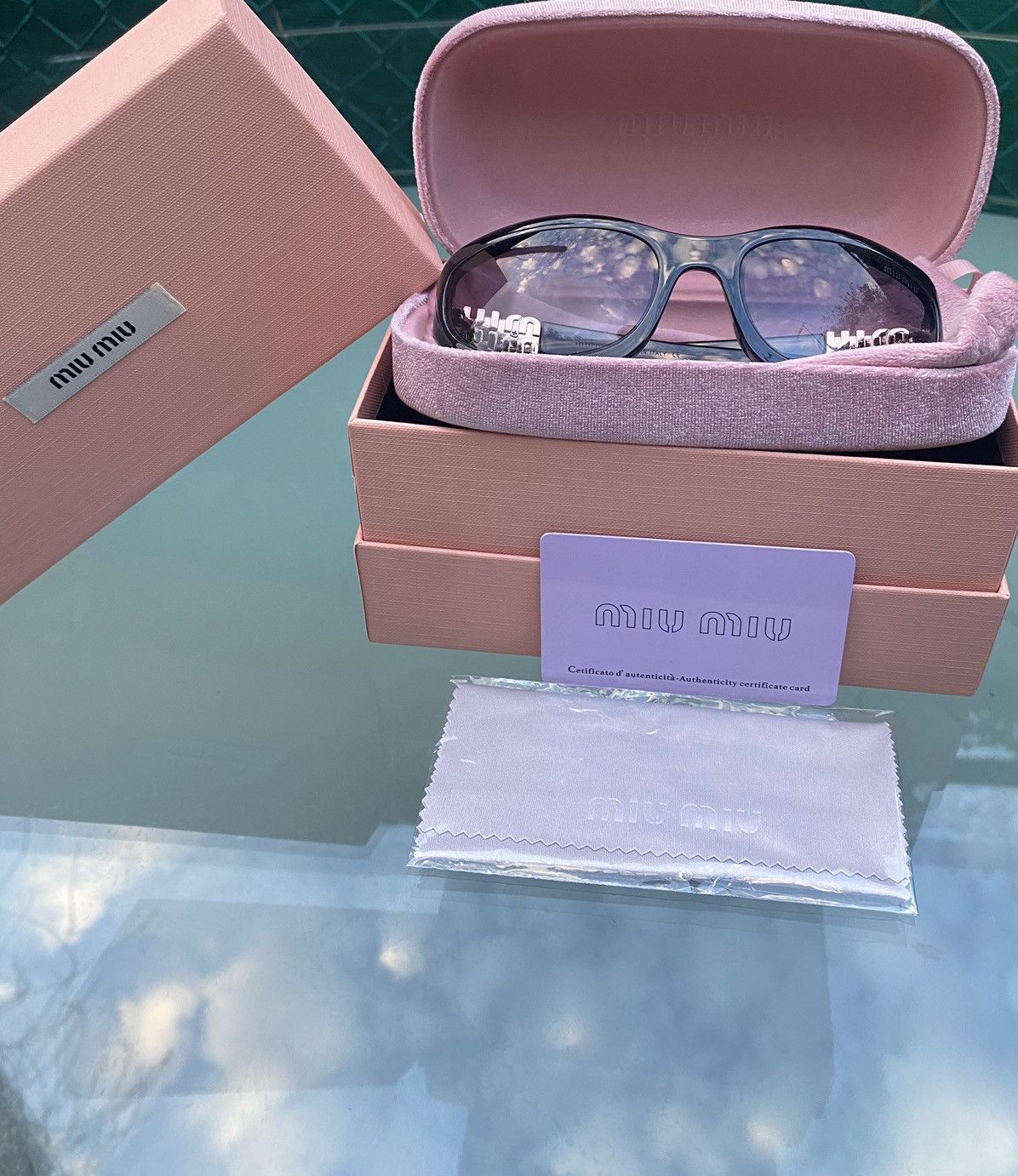 Miu Miu MIU MIU A03 Sunglasses Size ONE SIZE - 1 Thumbnail