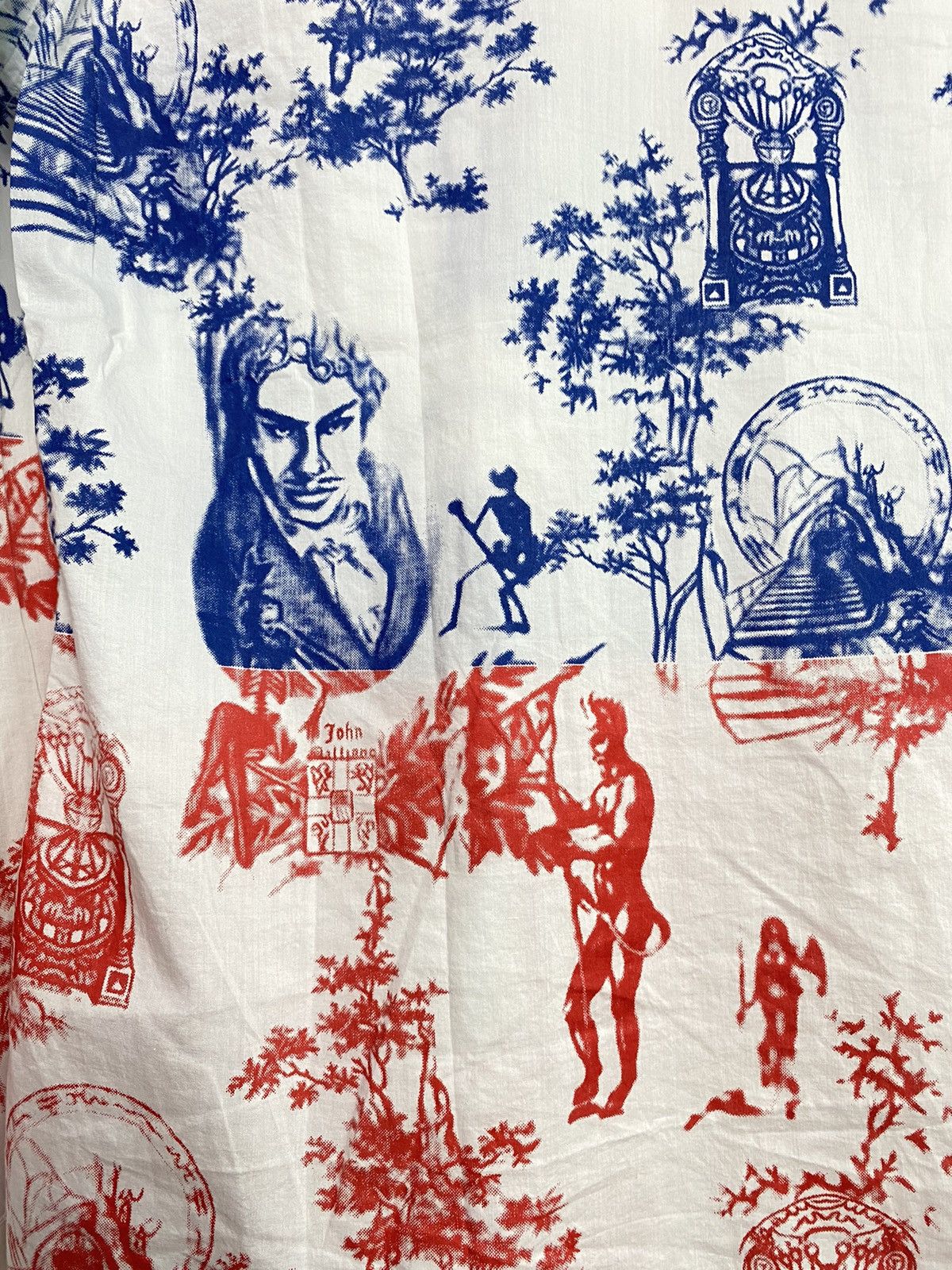 John Galliano Vintage John Galliano Light Cotton Printed Shirt Size US M / EU 48-50 / 2 - 5 Thumbnail