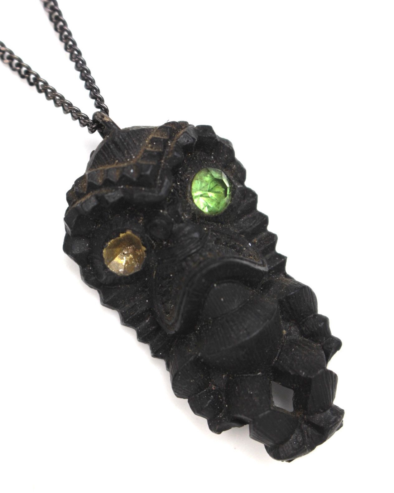 Vintage 1960S COCO JOE HAWAII TIKI “MONEY GOD” LAVA AMULET NECKLACE Size ONE SIZE - 3 Thumbnail