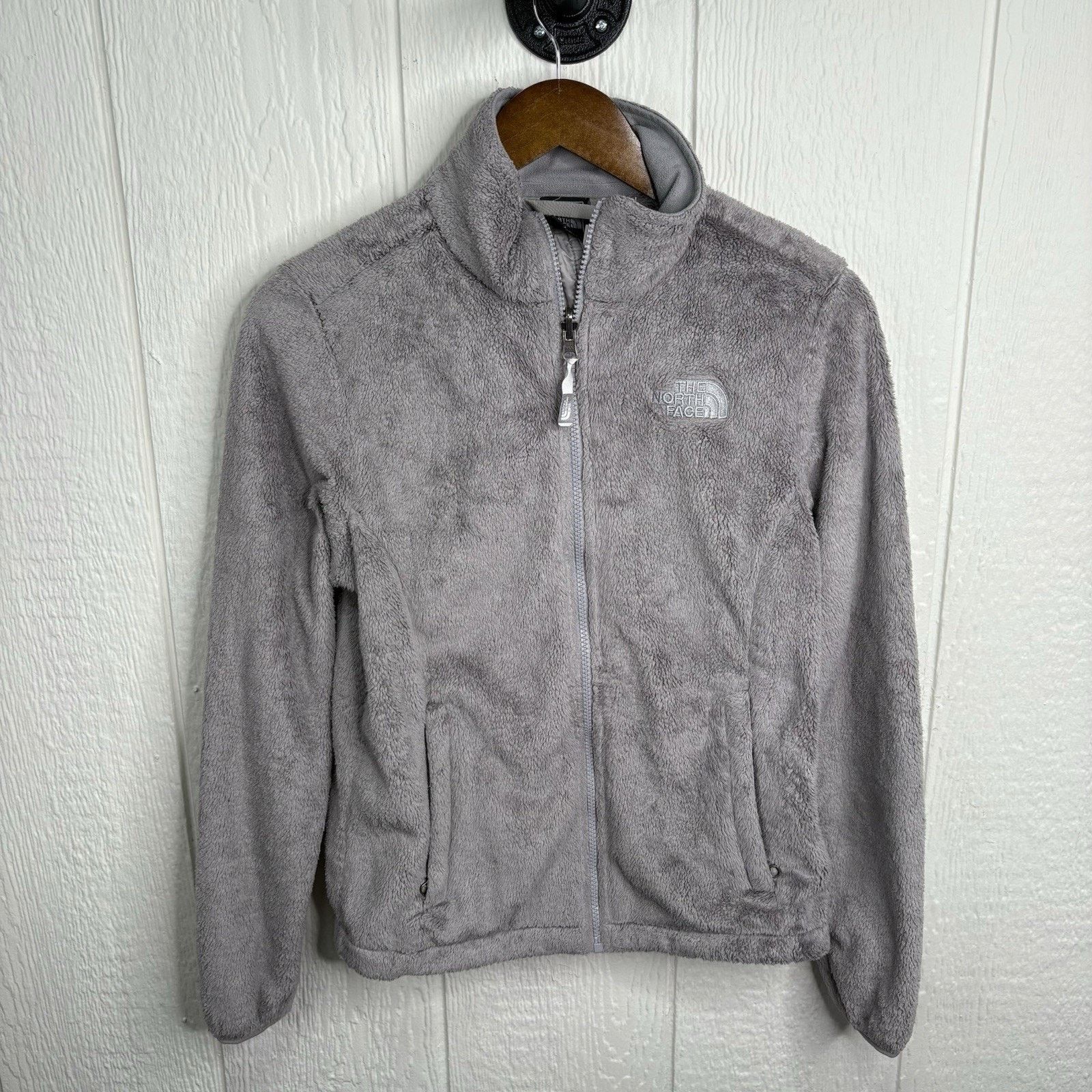 The North Face Grey North Face Fleece Zip Up Size Small Size S / US 4 / IT 40 - 1 Thumbnail