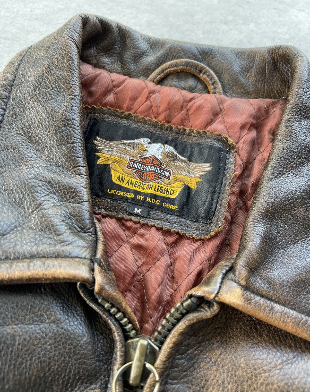 Harley Davidson 🔥Vintage 90's Harley Davidson Genuine Leather Moto Jacket Size US M / EU 48-50 / 2 - 6 Thumbnail