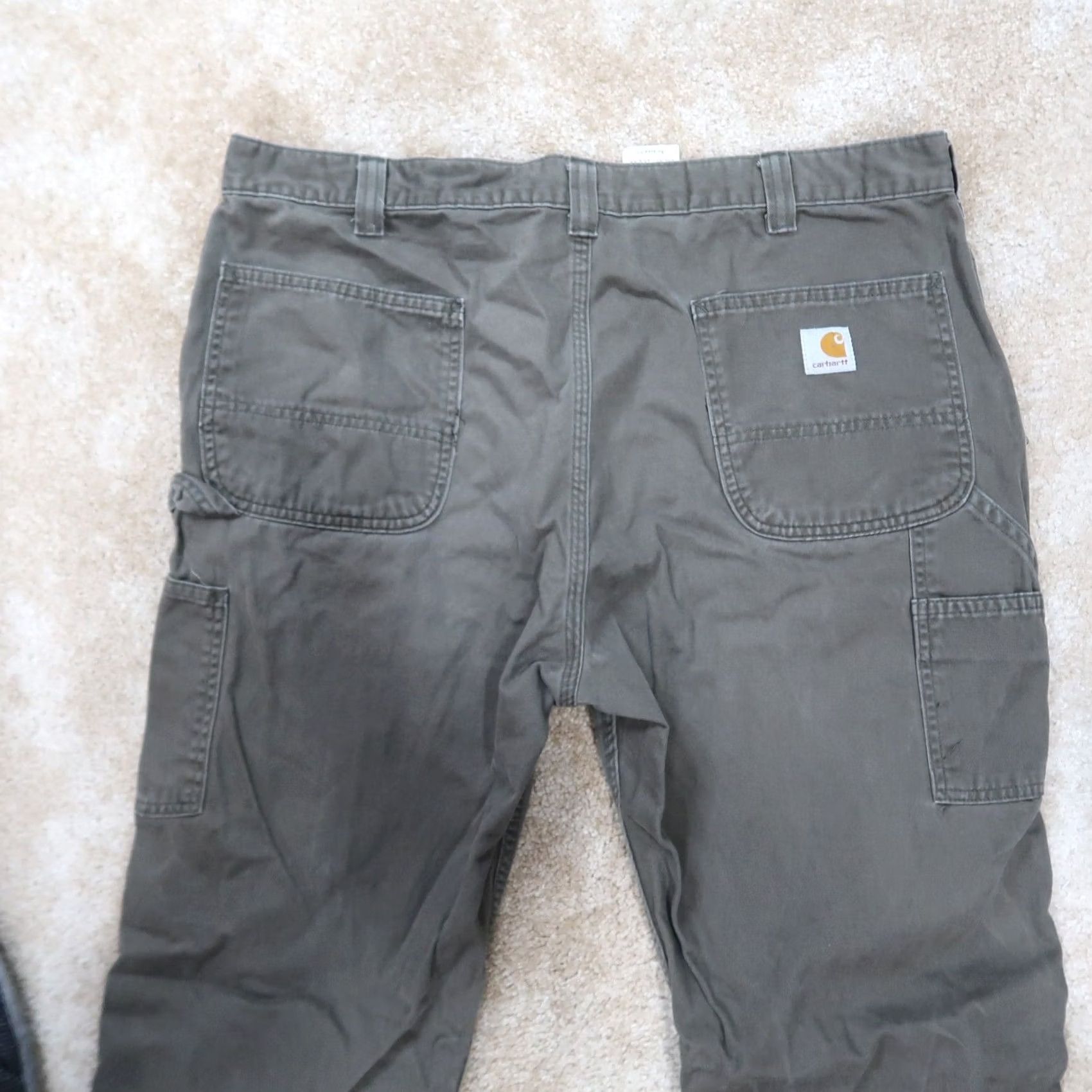 Carhartt VINTAGE Carhartt Relaxed Carpenter Pants Men 40x30 Green B324 DFE Workwear Carhartt Carpenter Pants Mens 40x30 Green 90s Deluxe Pants Size US 40 / EU 56 - 7 Thumbnail