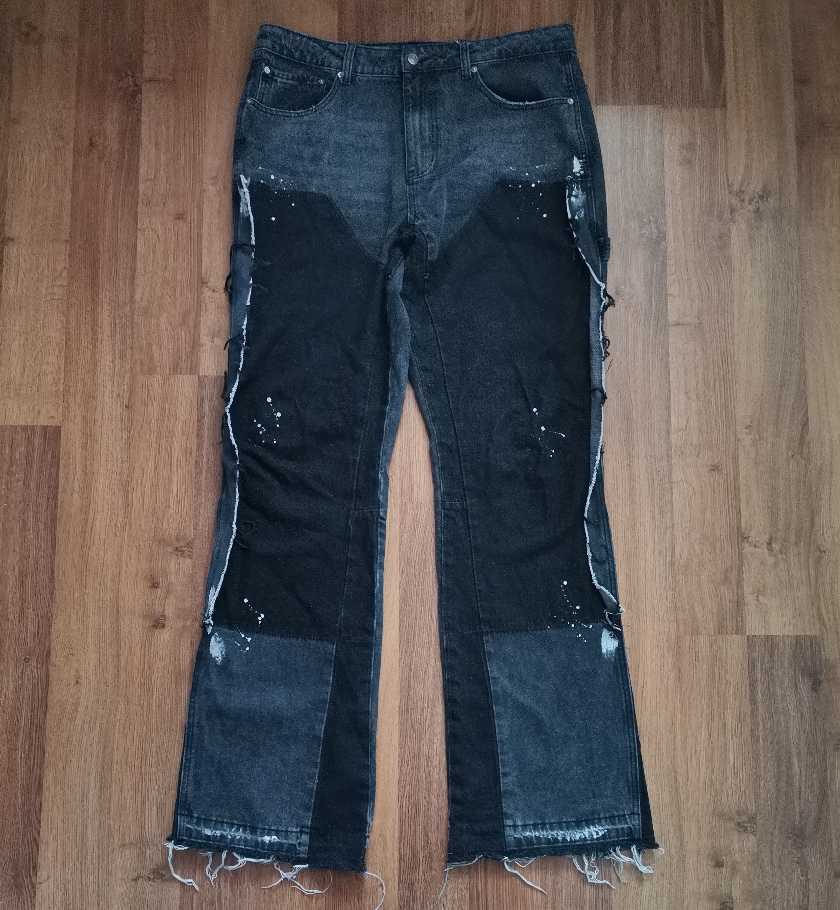 Other Sumwon Distressed Painted Baggy Jeans Size US 36 / EU 52 - 1 Thumbnail