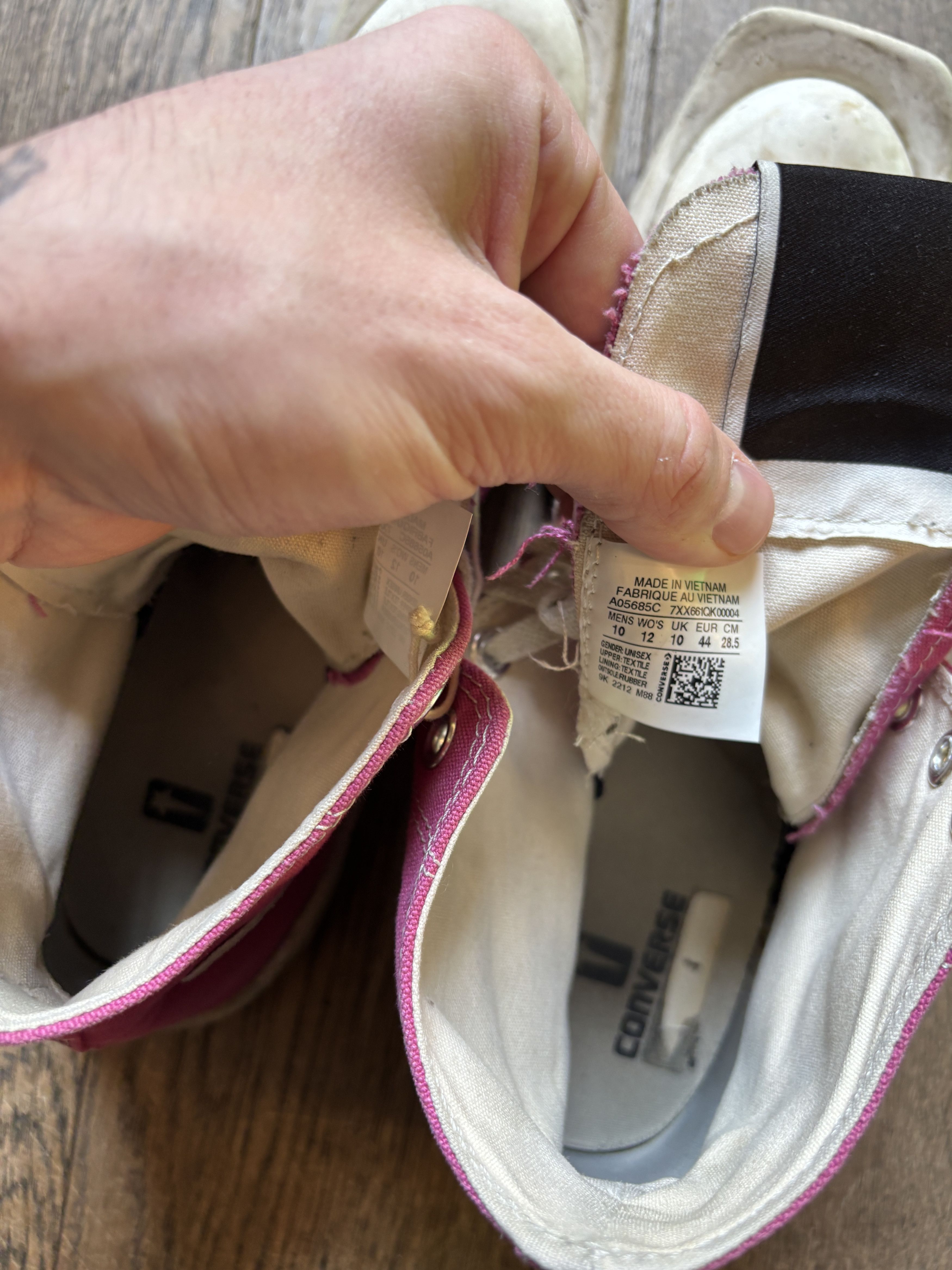 Converse × Rick Owens Drkshdw Rick Owens x Converse Pink Hightops Size US 10 / EU 43 - 8 Thumbnail