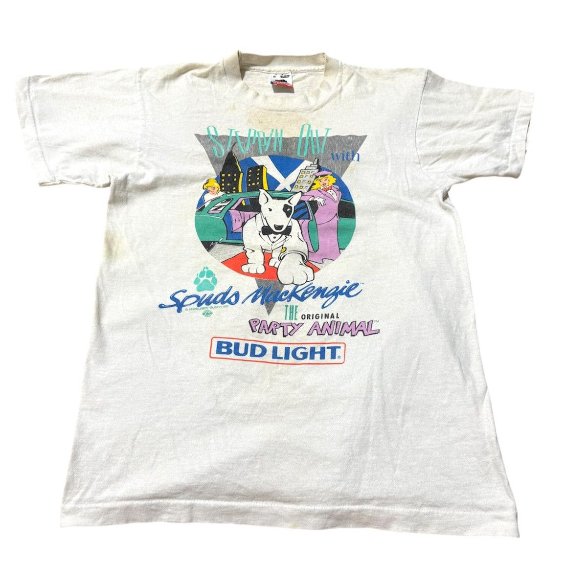 Vintage Vintage 80s Bud Light Party Animal T Shirt Size US M / EU 48-50 / 2 - 1 Thumbnail