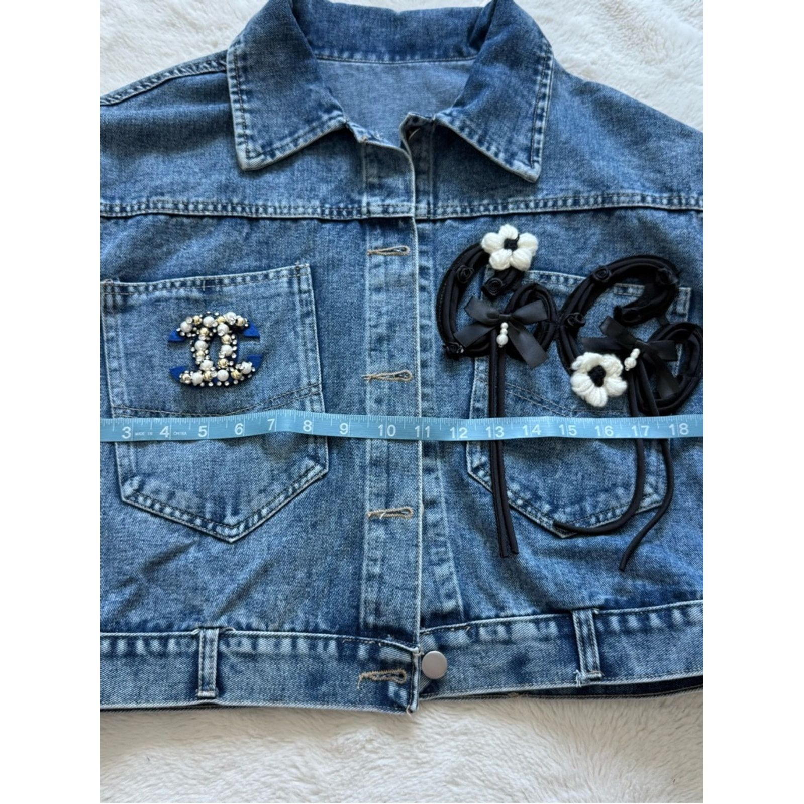 Other Custom made women oversized jeans jacket size L Size L / US 10 / IT 46 - 7 Thumbnail