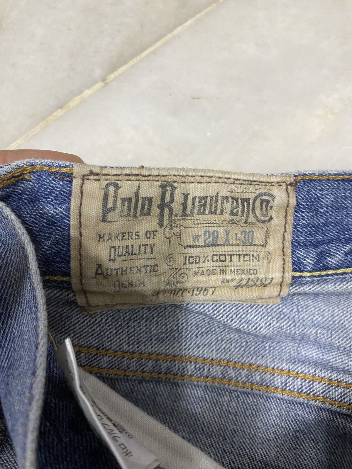 Polo Ralph Lauren Size 30x29 Vintage Polo Ralph Lauren Distressed Jeans Faded Size US 29 - 7 Thumbnail