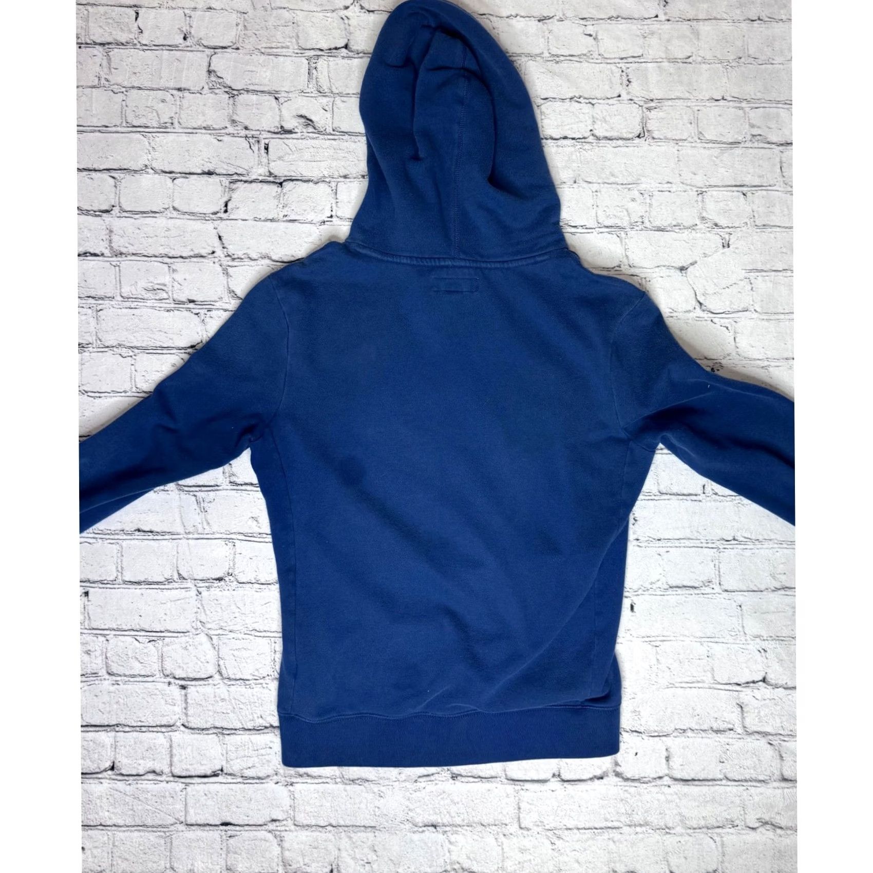 Aeropostale AeroPostale Hoodie Mens Size S Blue Graphic Print Mountains Landscape Pullover Hooded Pockets Crew Neck Nature Modern Casual Size US S / EU 44-46 / 1 - 7 Thumbnail
