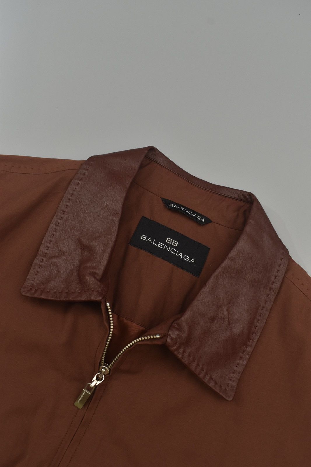 Balenciaga Balenciaga Lambskin Trimmed Jacket Size US L / EU 52-54 / 3 - 2 Thumbnail
