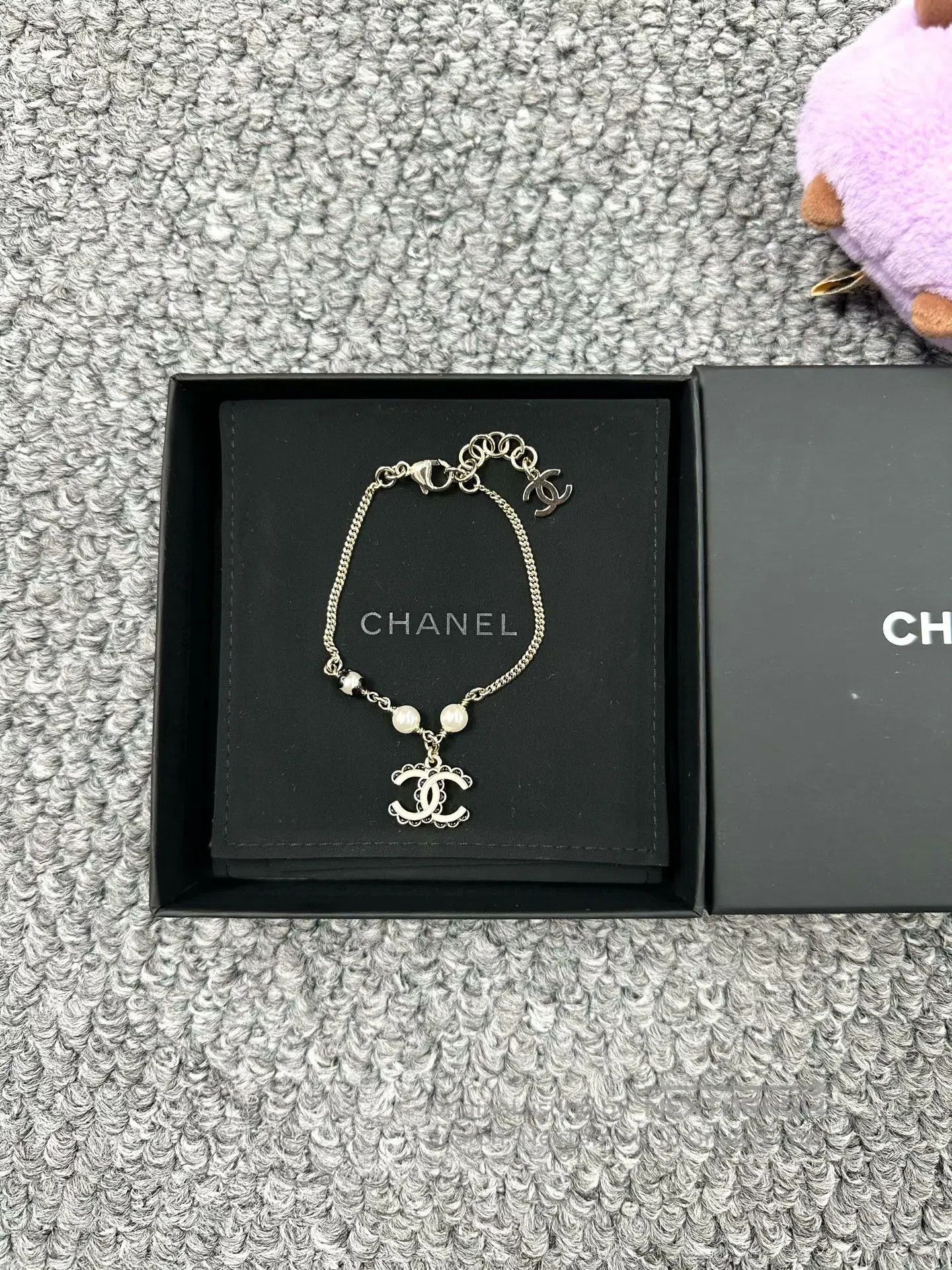 Chanel Chanel Golden Chain Double C Pearl Bracelet| Size ONE SIZE - 2 Thumbnail